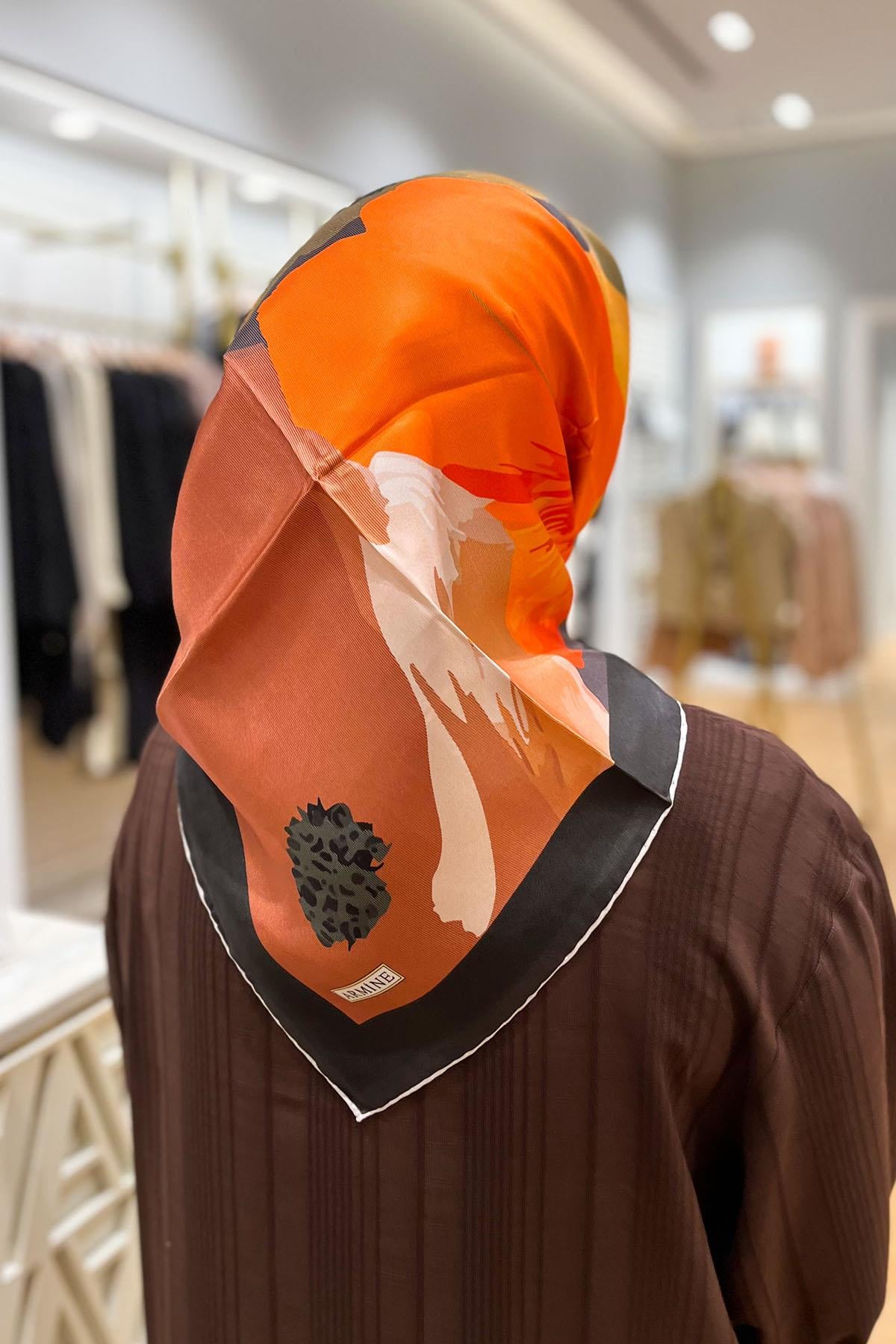 Armine İpek Eşarp 2024 İlkbahar-Yaz - 9145D-34 - Tivil