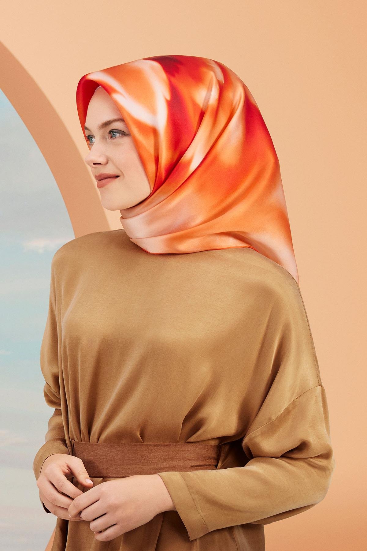 Armine İpek Eşarp 2024 İlkbahar-Yaz - 9124D-86 - Sura