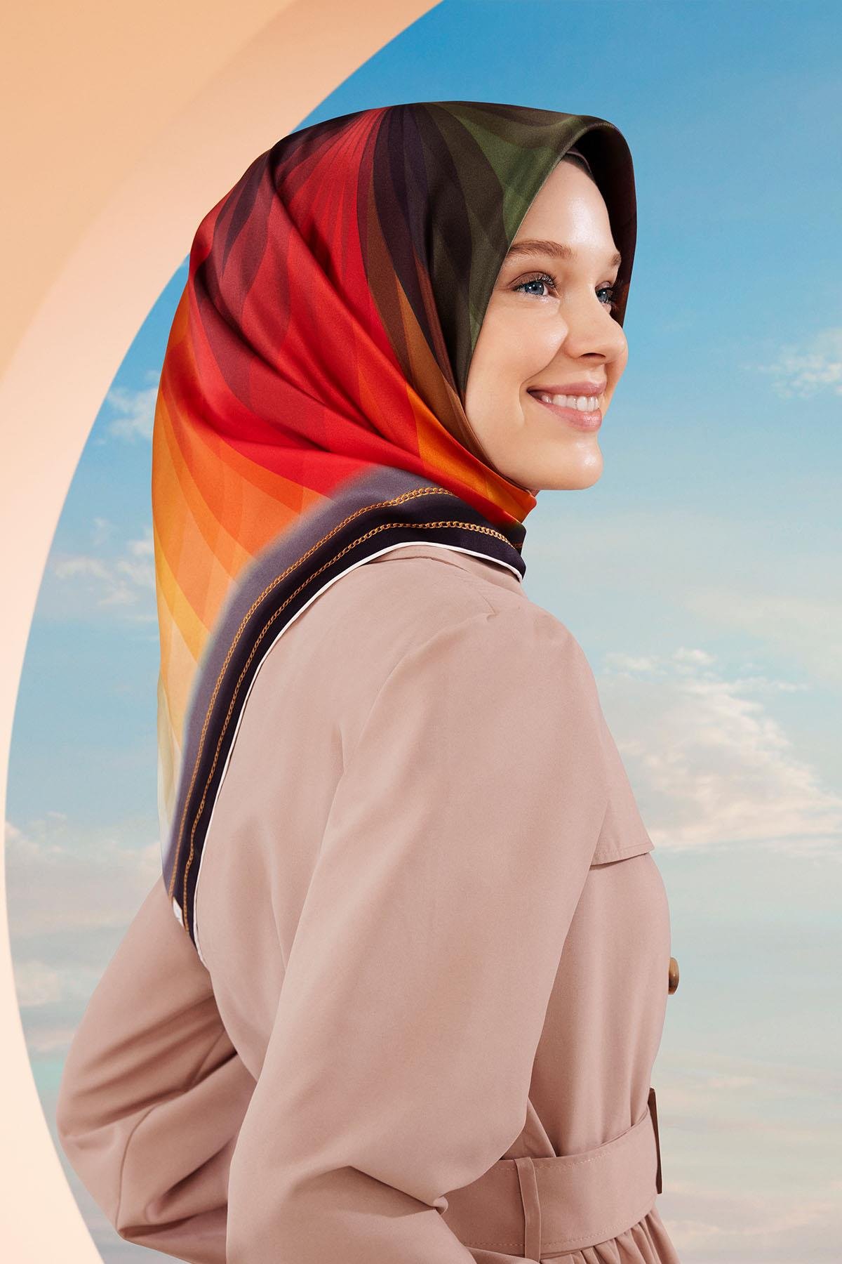 Armine İpek Eşarp 2024 İlkbahar-Yaz - 9112D-20 - Tivil