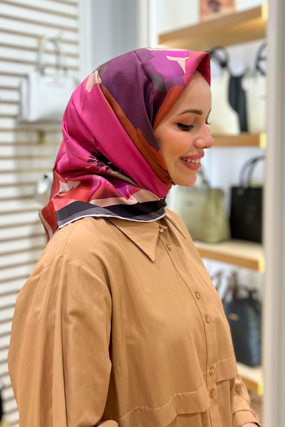 Armine İpek Eşarp 2024 İlkbahar-Yaz - 9145D-36 - Tivil