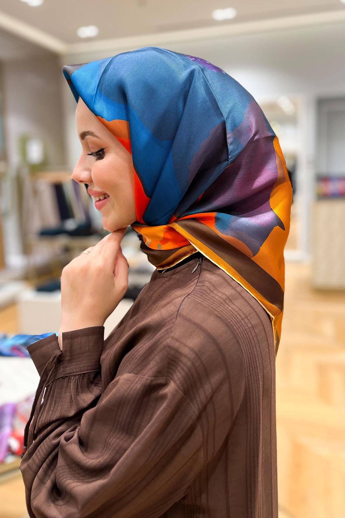 Armine İpek Eşarp 2024 İlkbahar-Yaz - 9145D-09 - Tivil