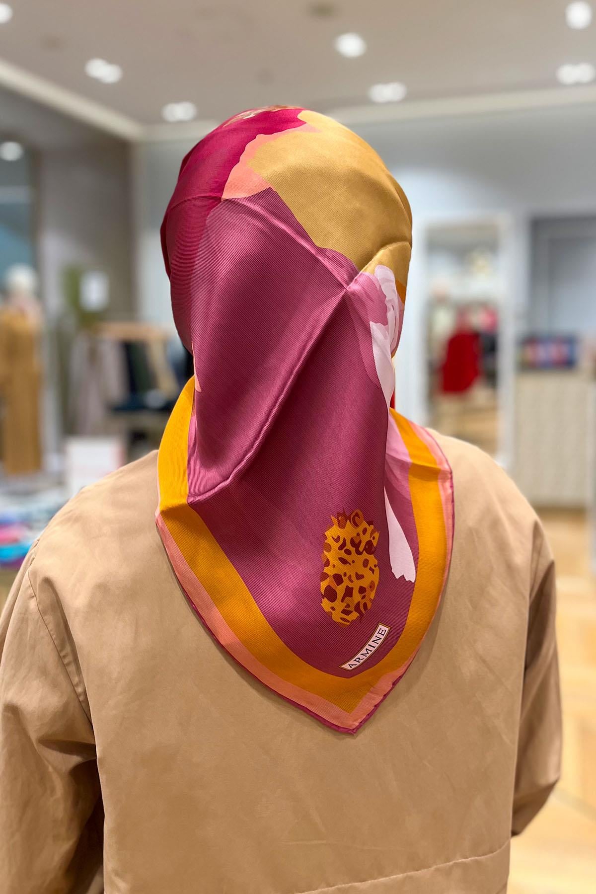 Armine İpek Eşarp 2024 İlkbahar-Yaz - 9145D-53 - Tivil