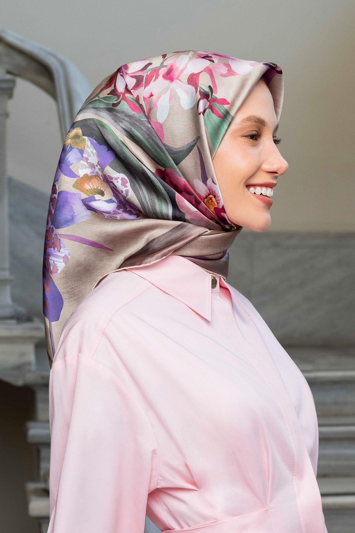 Armine İpek Eşarp 2024/2025 Sonbahar-Kış - 9215D-35 - Tivil