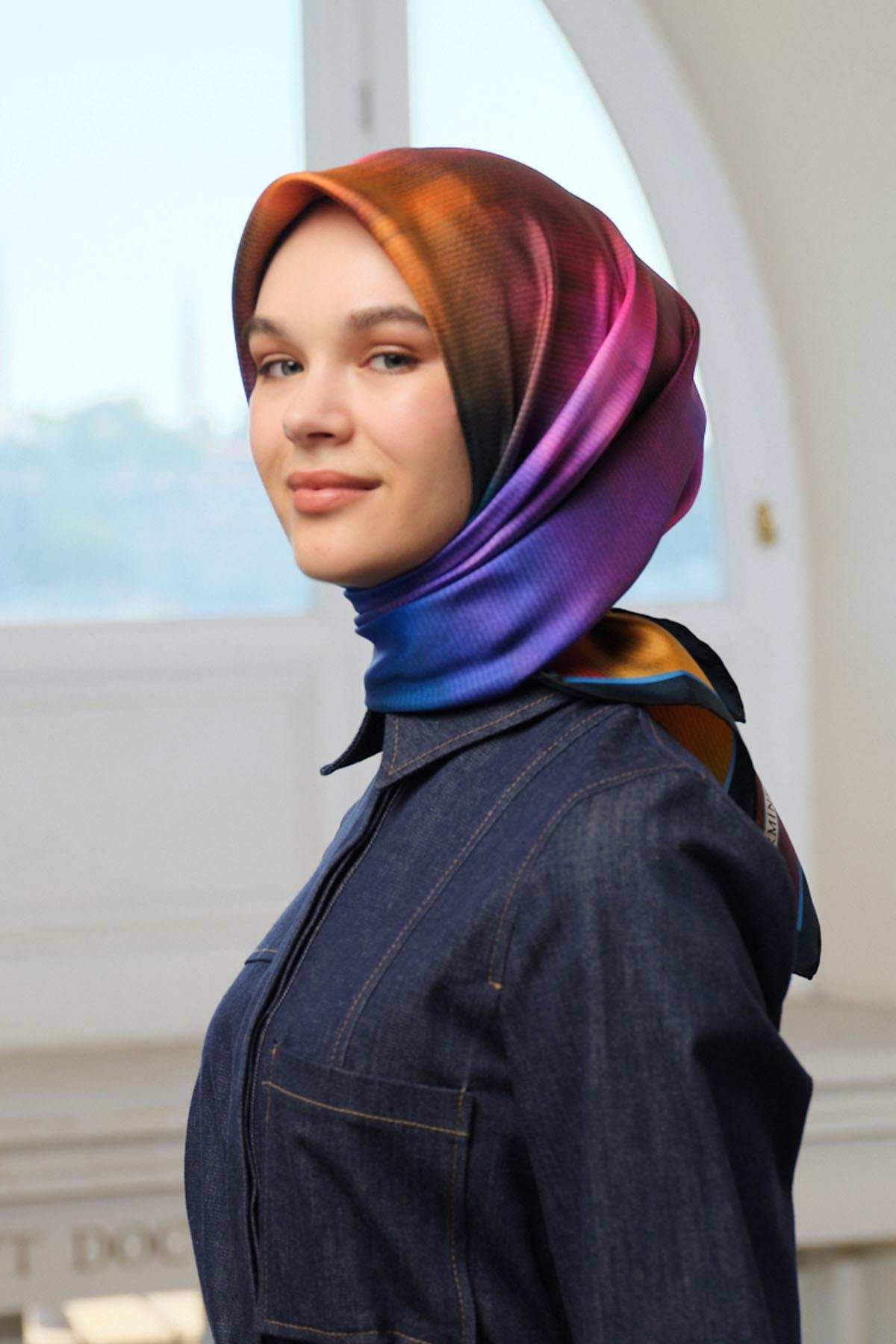 Armine İpek Eşarp 2024/2025 Sonbahar-Kış - 9233D-52 - Tivil