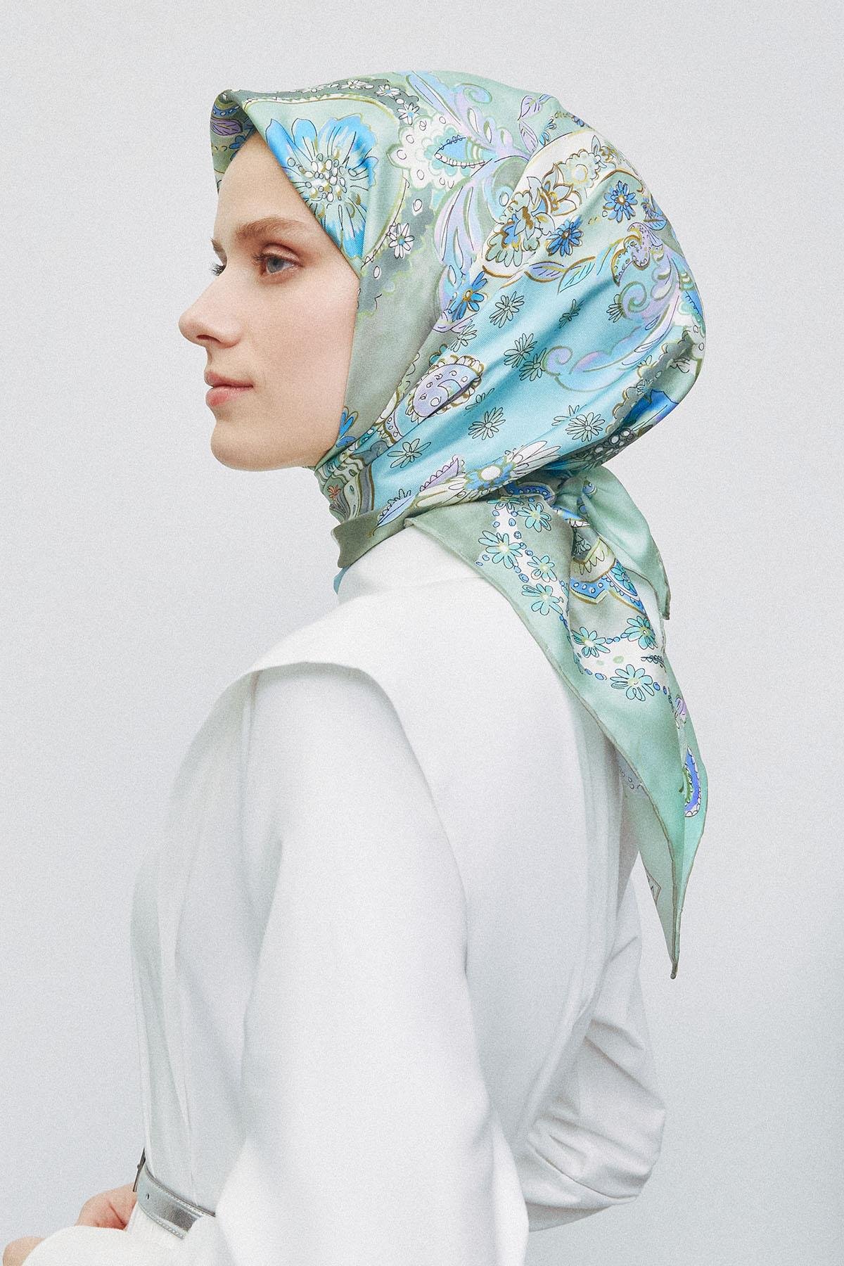 Armine İpek Eşarp 2025 İlkbahar-Yaz - 9338D-56 - Tivil