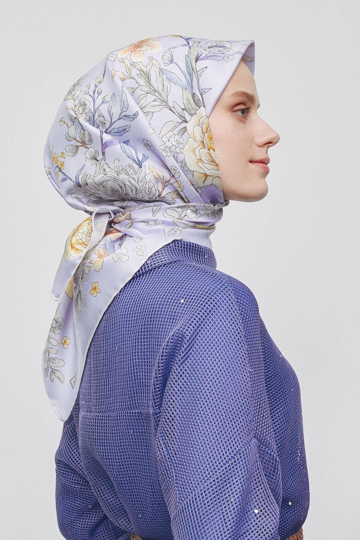 Armine İpek Eşarp 2025 İlkbahar-Yaz - 9347D-82 - Sura