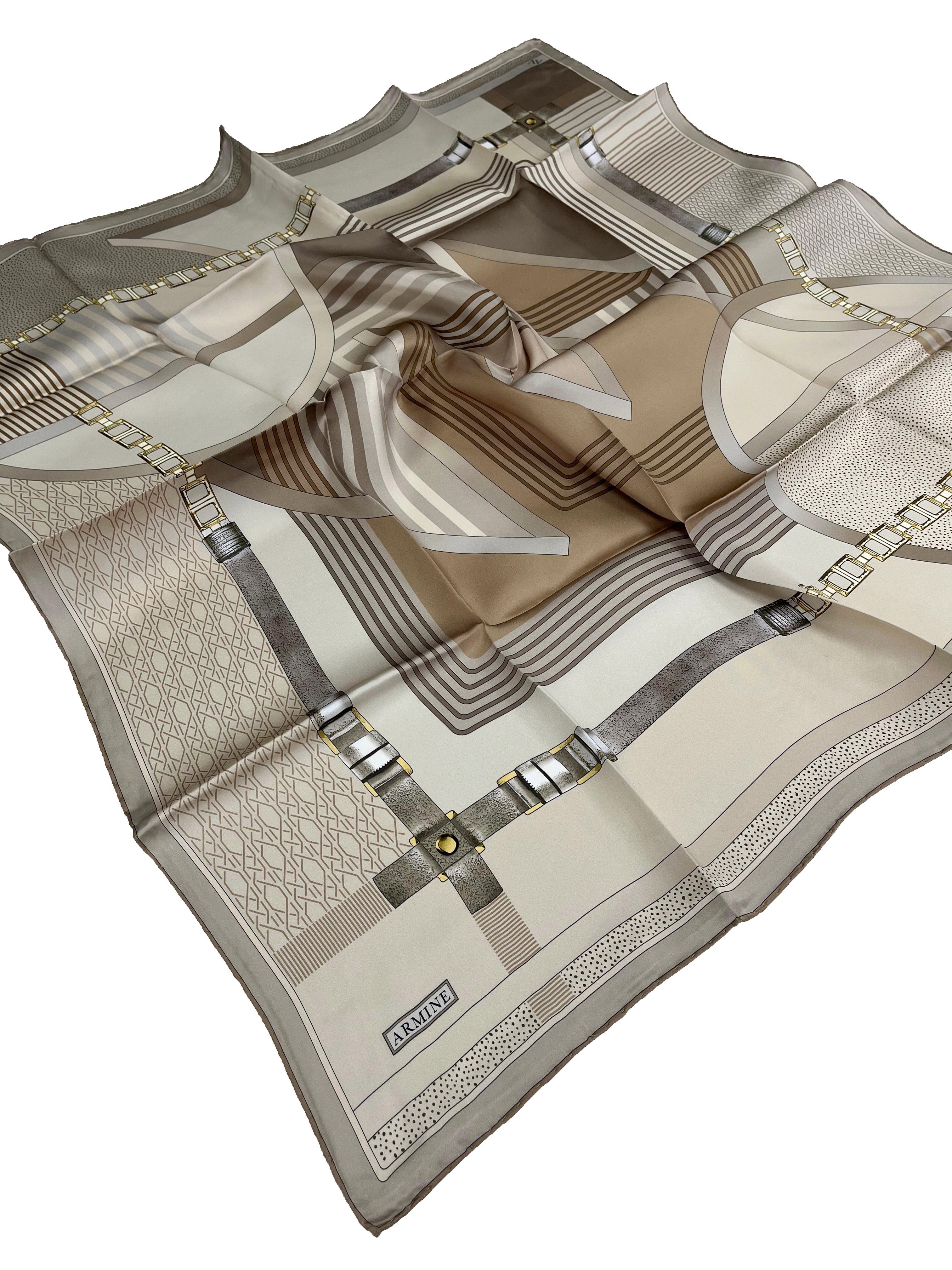 Armine Silk Scarf 2026 Spring-Summer - 9521D-85 - Twill