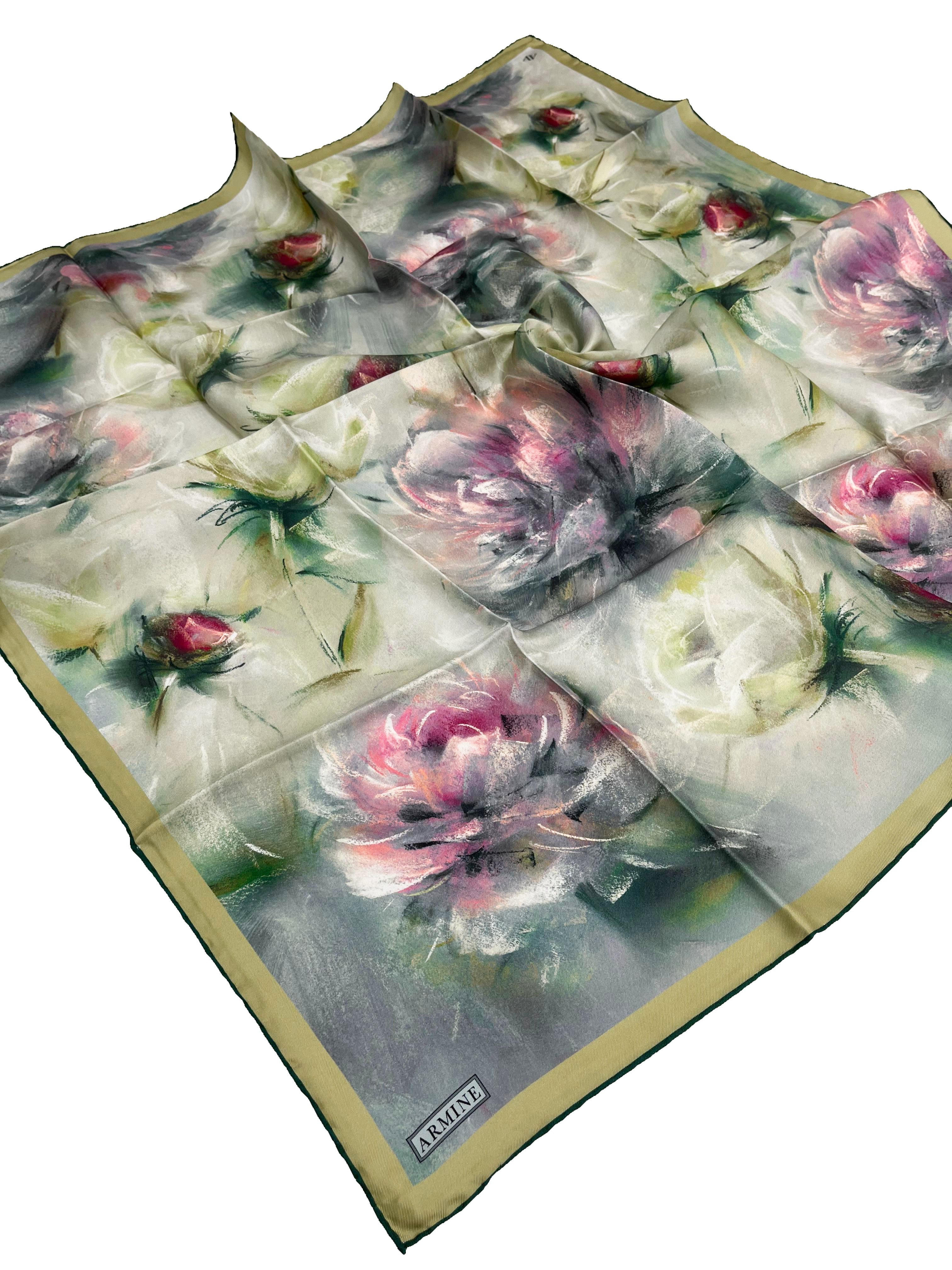 Armine Silk Scarf 2026 Spring-Summer - 9515D-02 - Satin