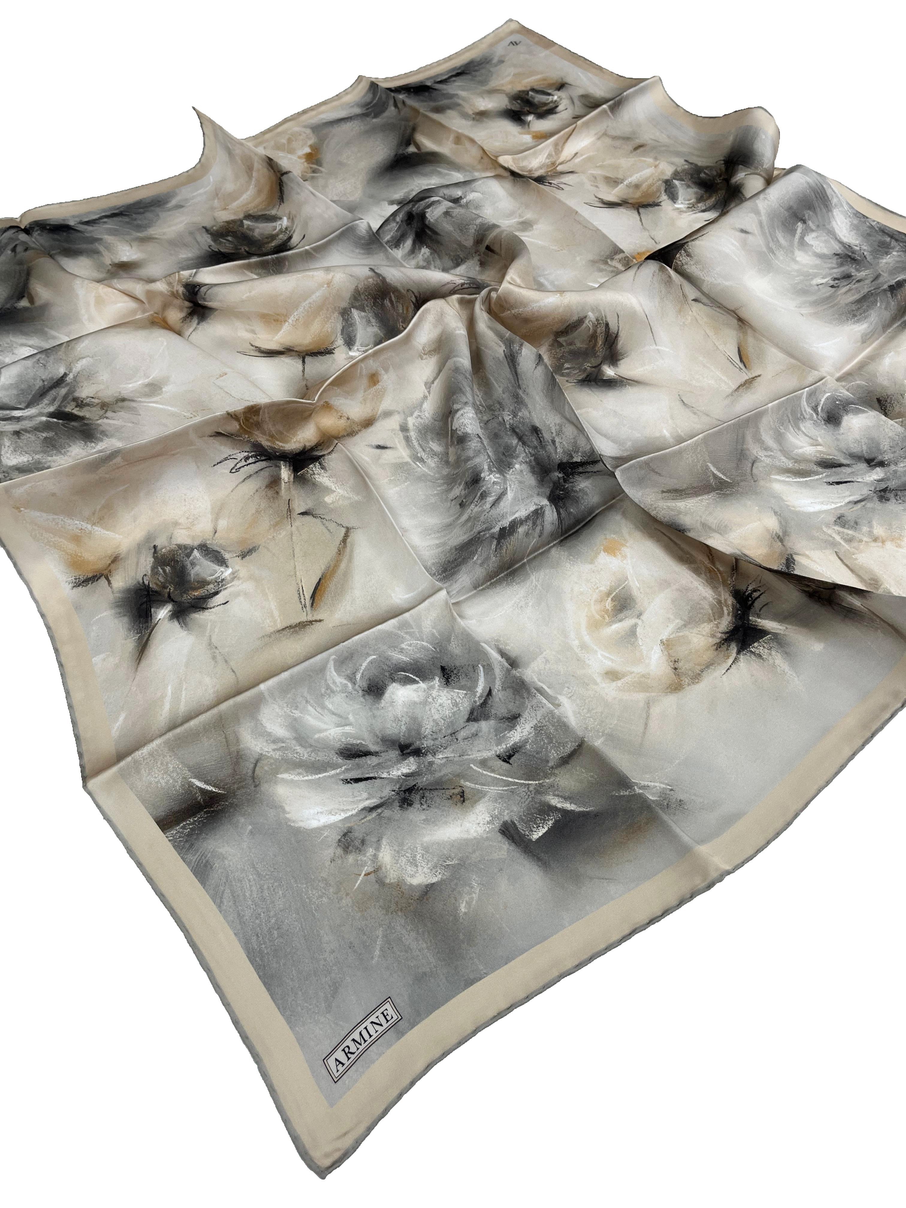 Armine Silk Scarf 2026 Spring-Summer - 9515D-85 - Twill