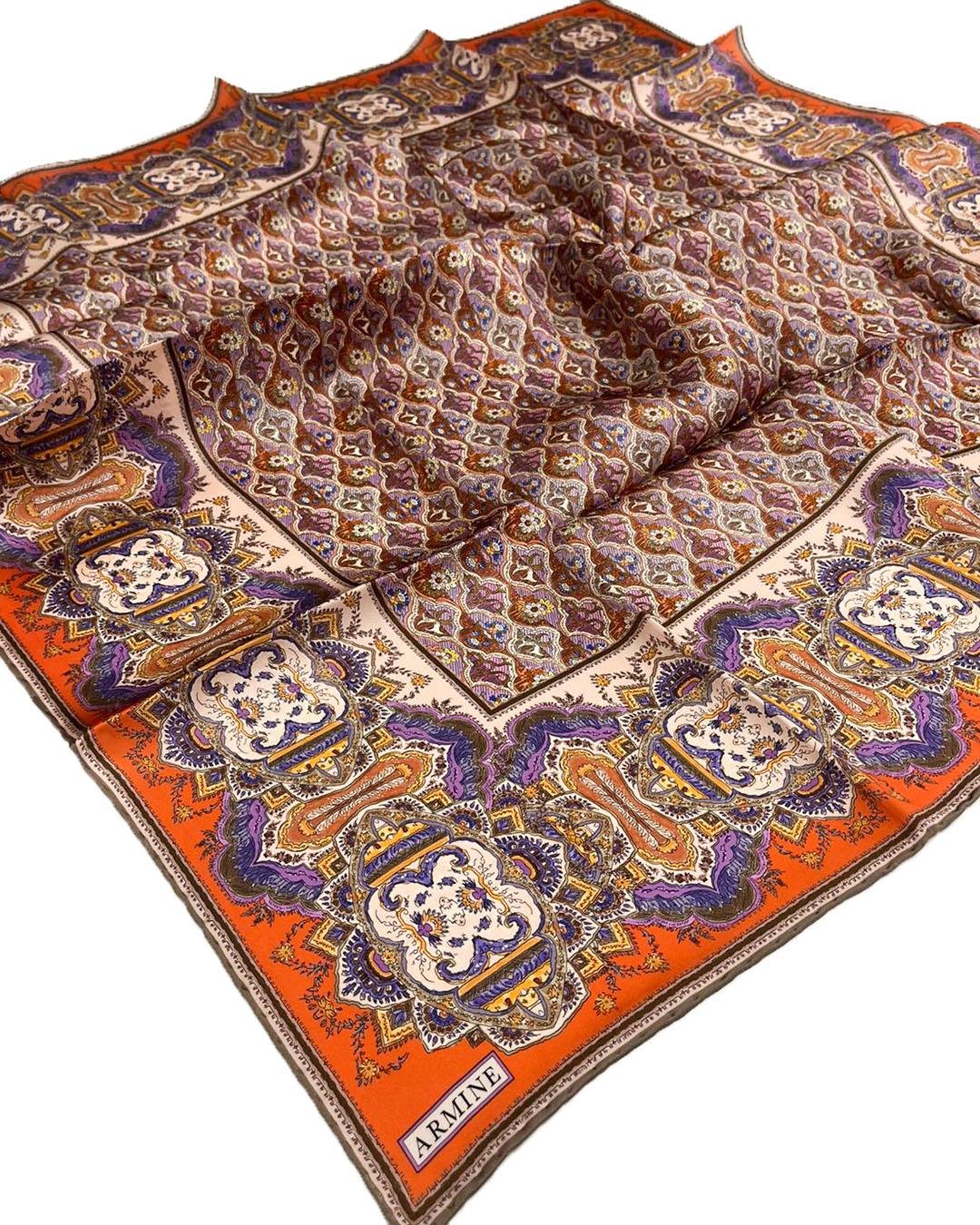 Armine İpek Eşarp 2026 İlkbahar-Yaz - 9518D-34 - Sultan Modeli - Sura