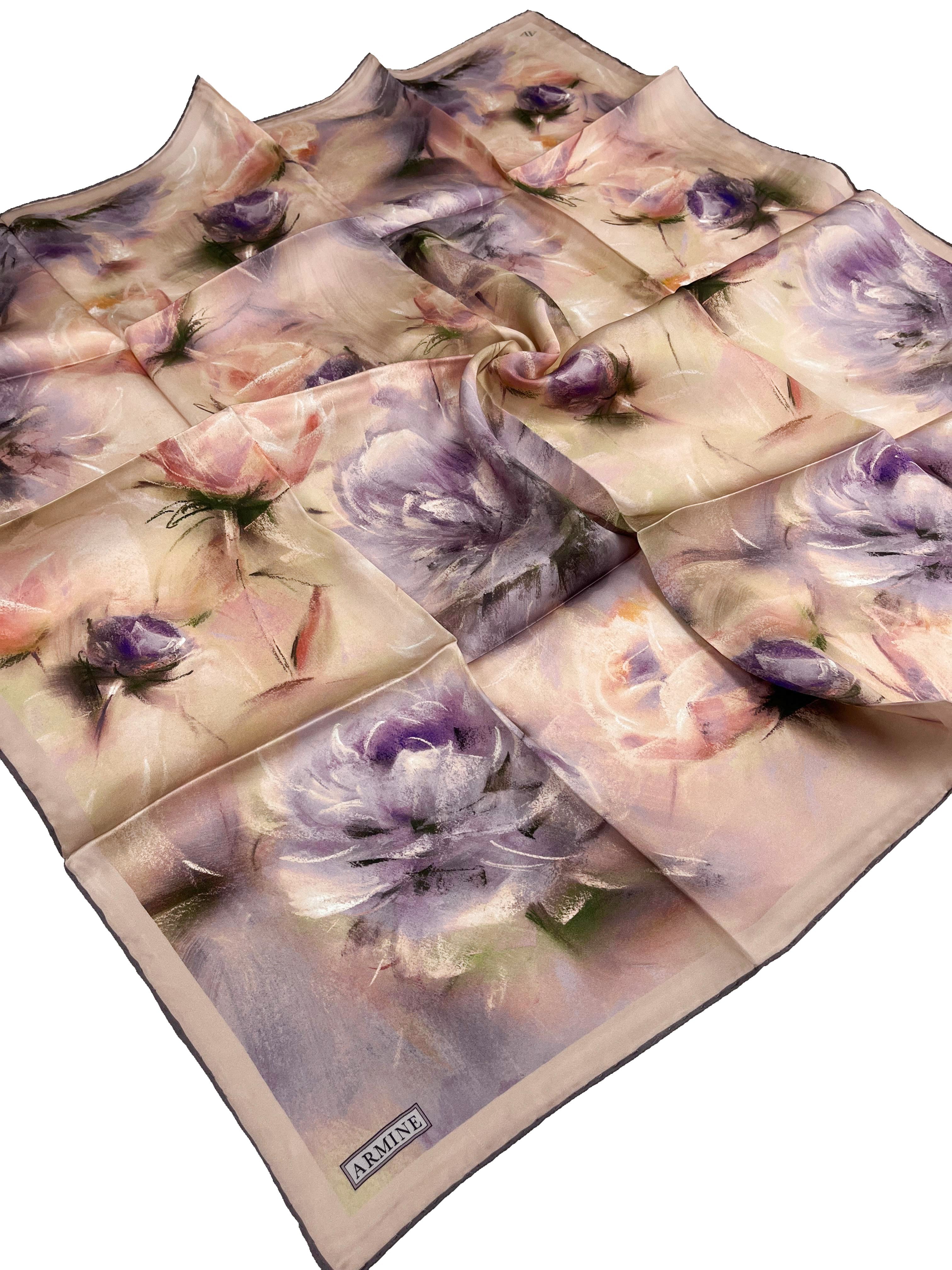 Armine Silk Scarf 2026 Spring-Summer - 9515D-84 - Satin