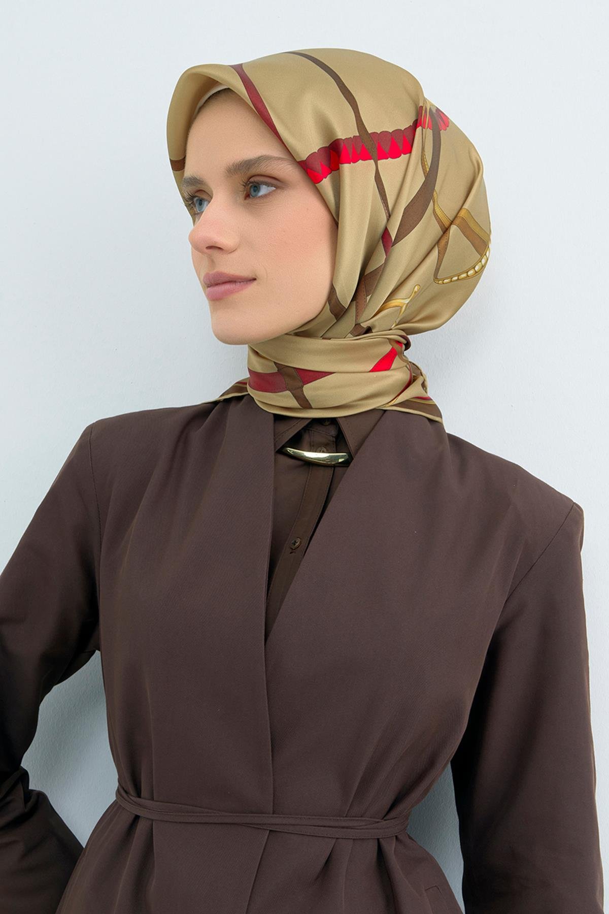 Armine İpek Eşarp 2026 İlkbahar-Yaz - 9517D-52 - Tivil