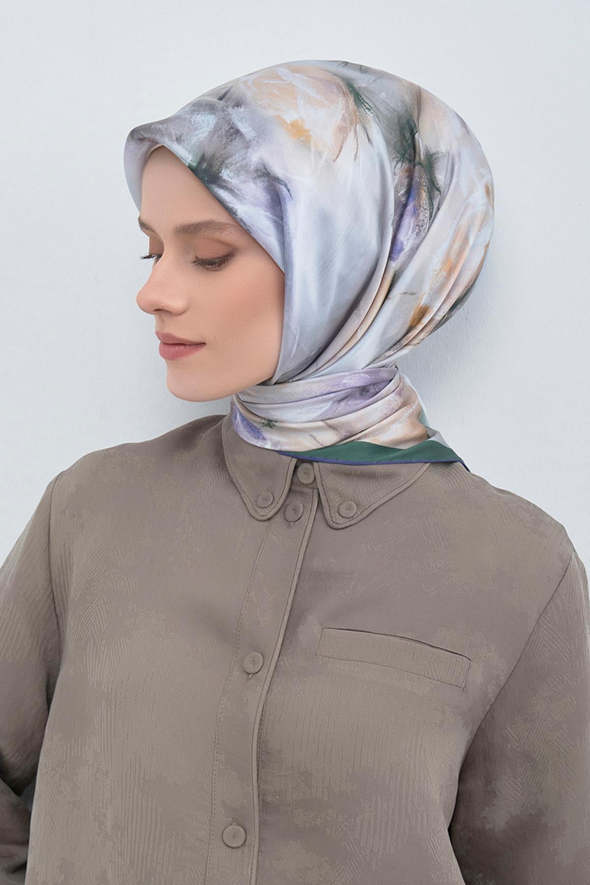 Armine İpek Eşarp 2026 İlkbahar-Yaz - 9515D-01 - Tivil