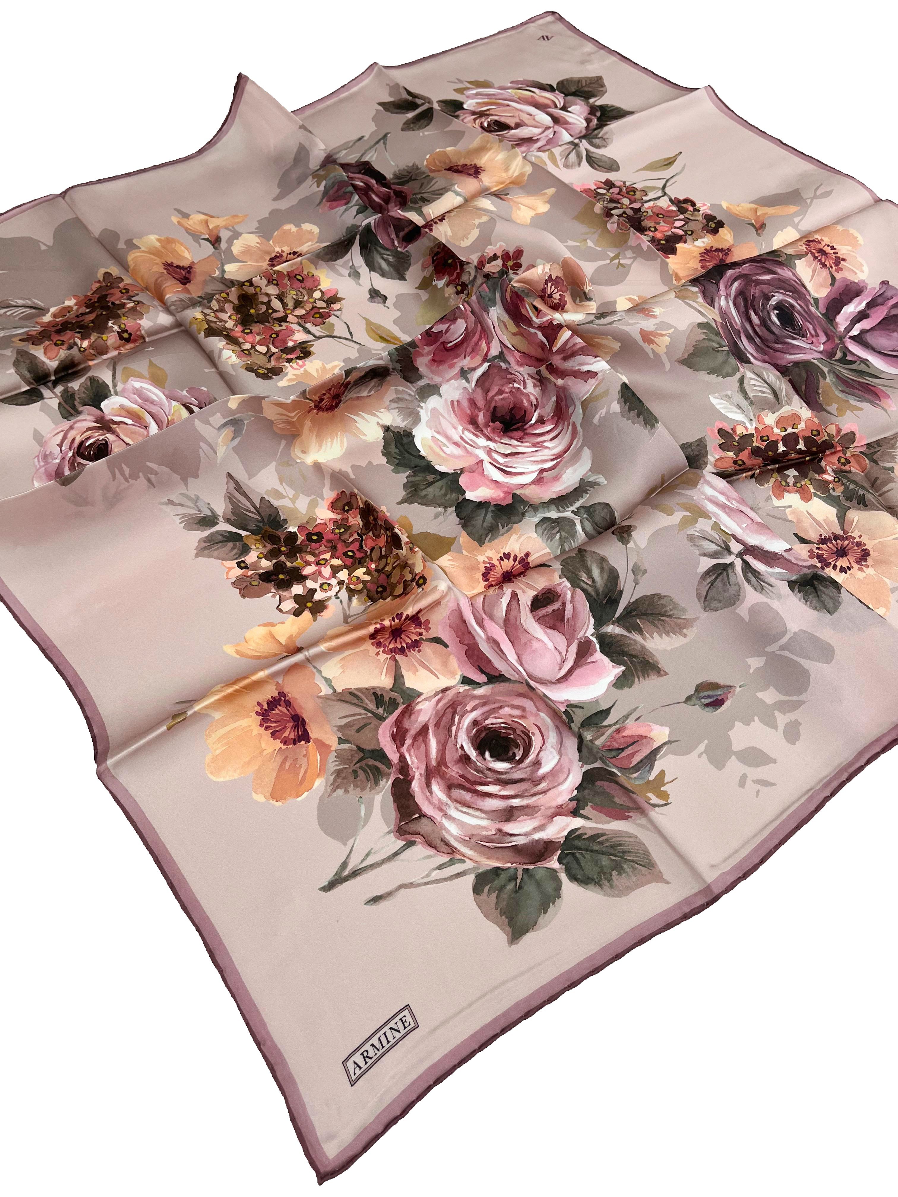 Armine Silk Scarf 2026 Spring-Summer - 9520D-02 - Satin