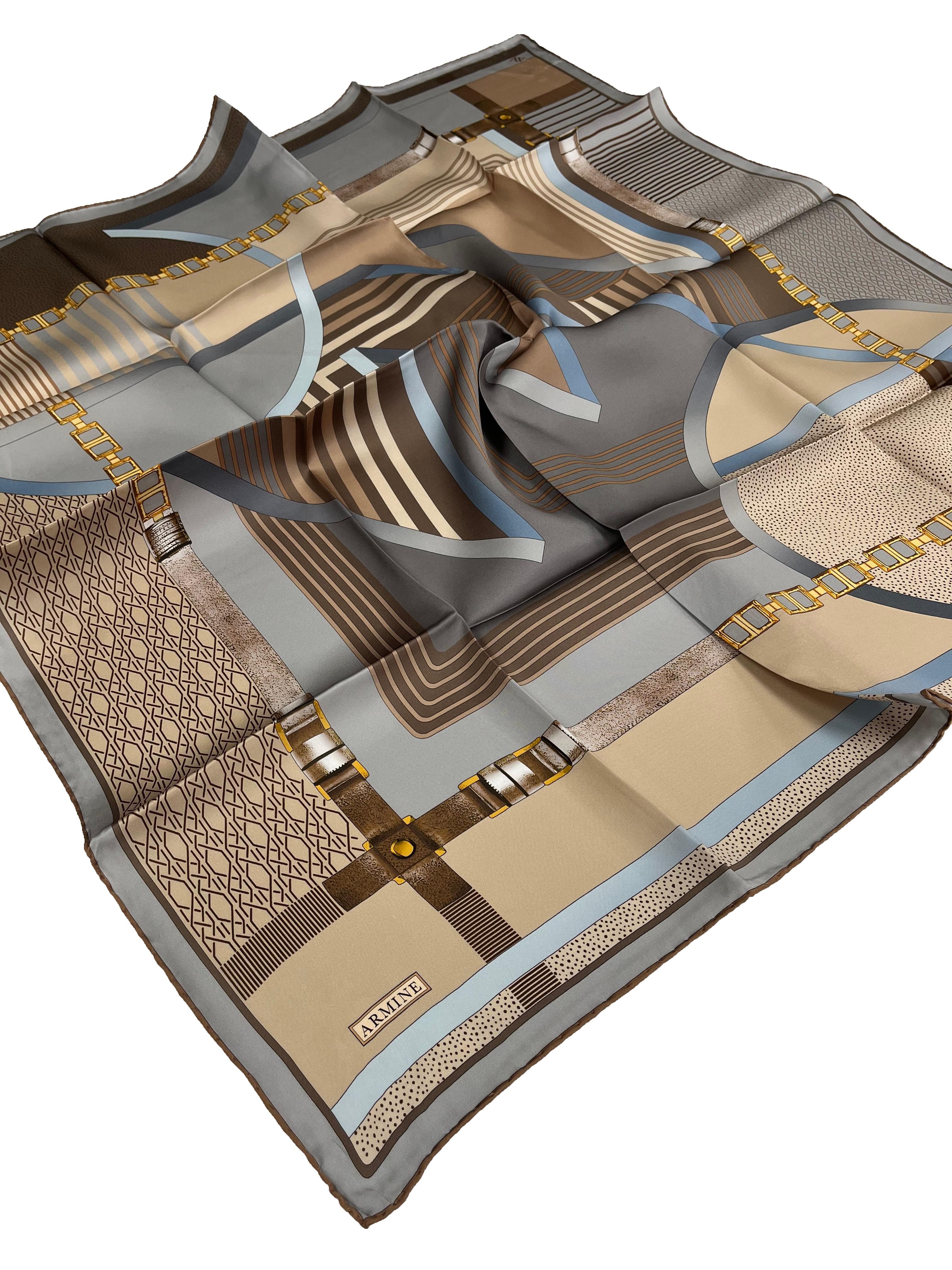 Armine Silk Scarf 2026 Spring-Summer - 9521D-03 - Twill