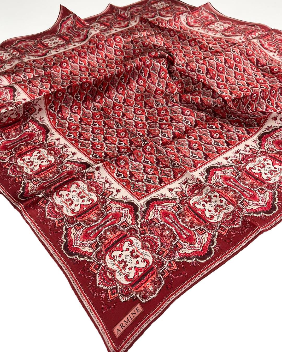 Armine İpek Eşarp 2026 İlkbahar-Yaz - 9518D-02 - Sultan Modeli - Tivil