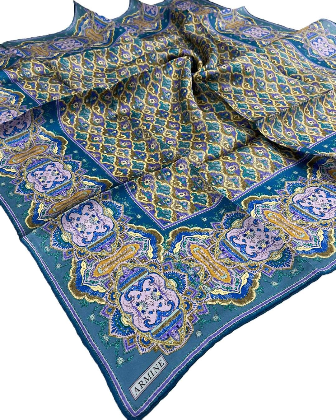 Armine İpek Eşarp 2026 İlkbahar-Yaz - 9518D-80 - Sultan Modeli - Tivil