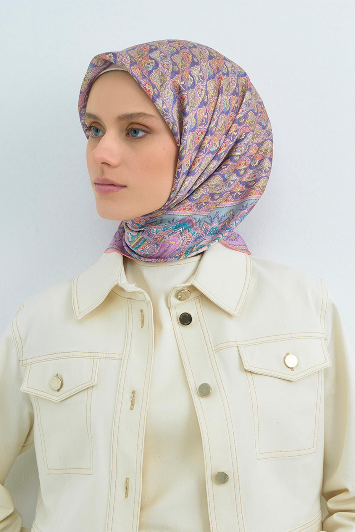 Armine İpek Eşarp 2026 İlkbahar-Yaz - 9518D-84 - Tivil