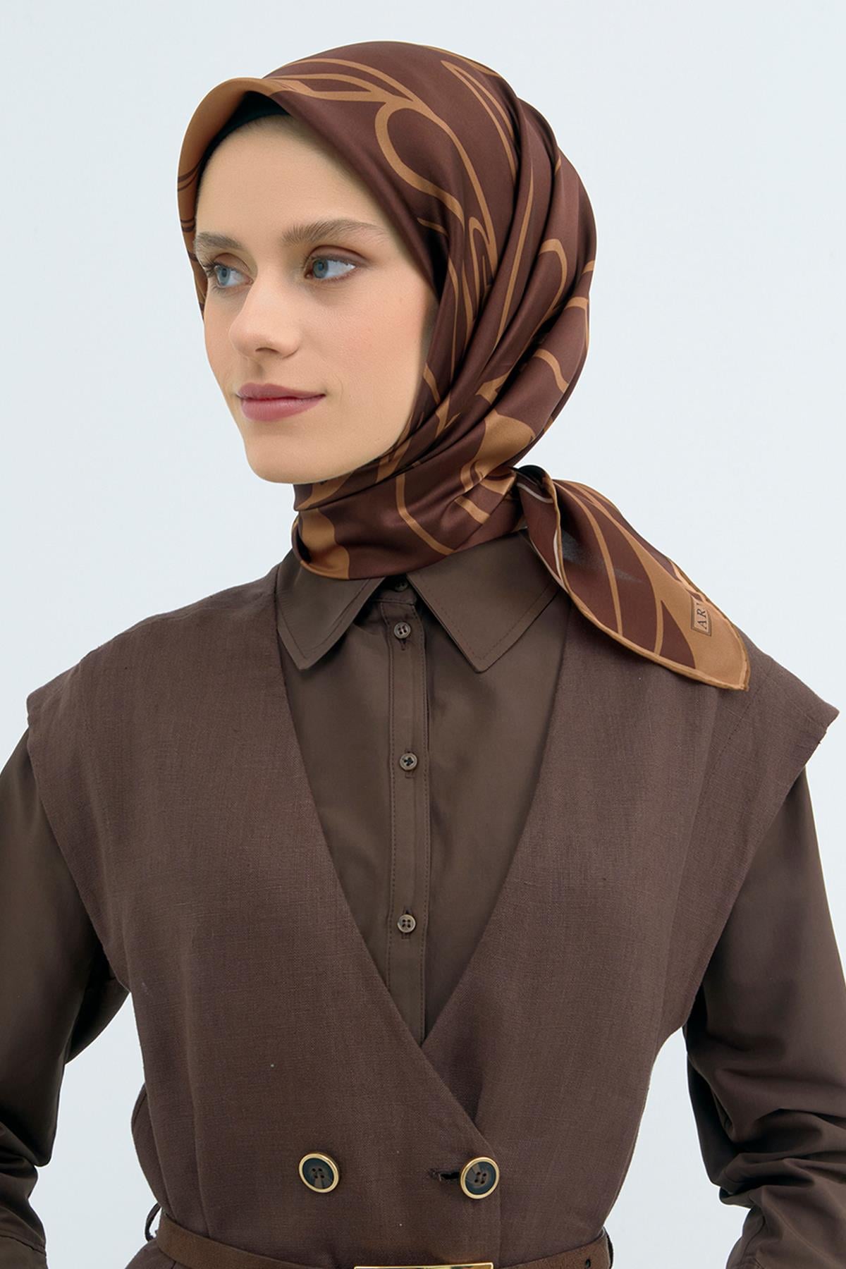 Armine İpek Eşarp 2026 İlkbahar-Yaz - 9553D-03 - Tivil