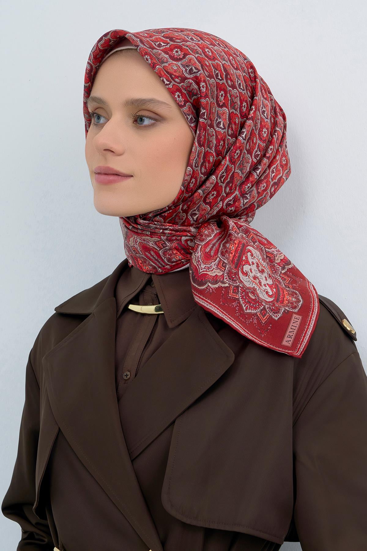 Armine İpek Eşarp 2026 İlkbahar-Yaz - 9518D-02 - Tivil