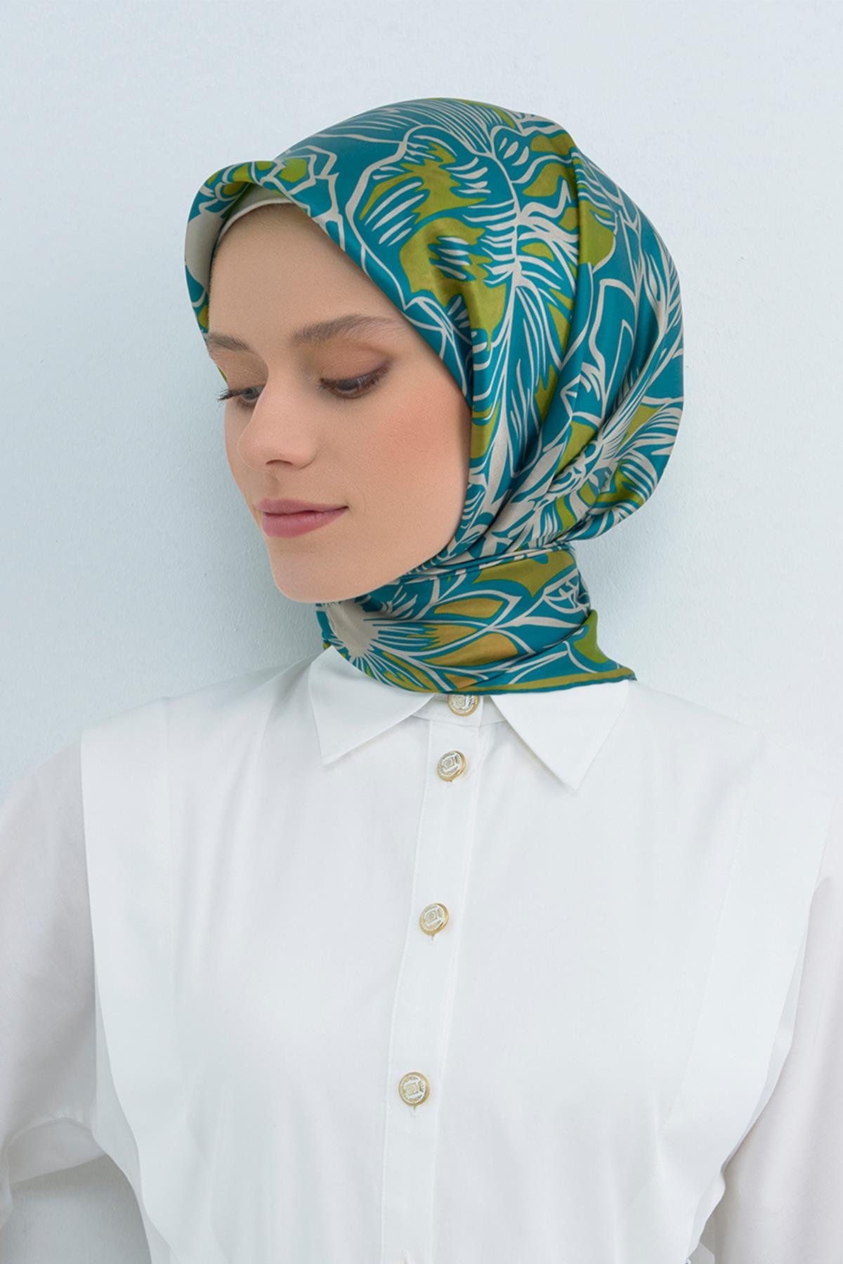 Armine İpek Eşarp 2026 İlkbahar-Yaz - 9539D-80 - Tivil