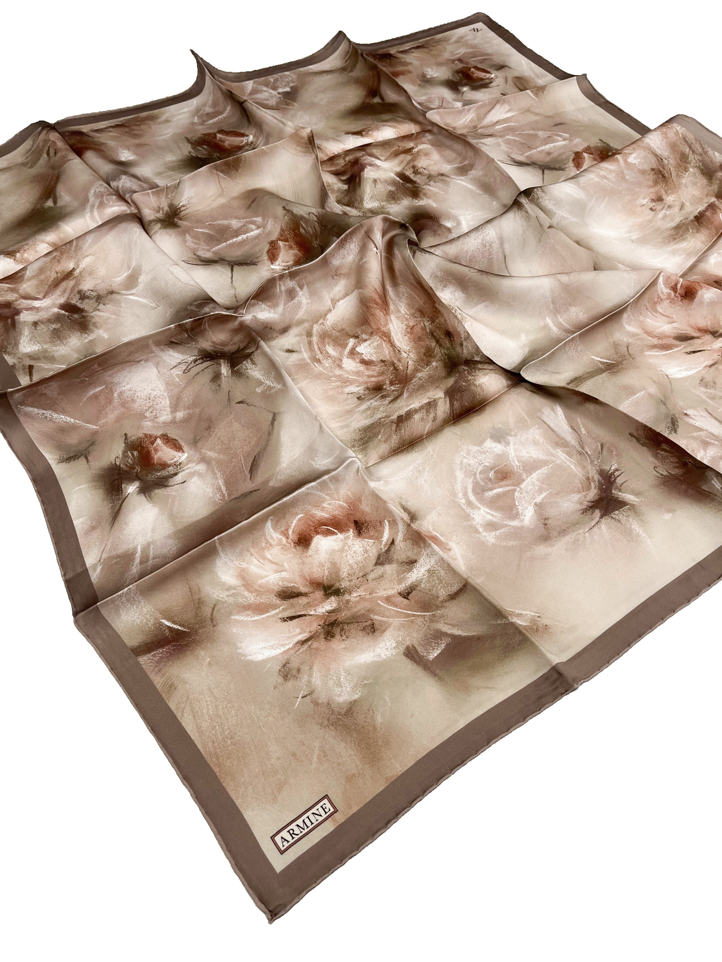 Armine Silk Scarf 2026 Spring-Summer - 9515D-37 - Twill