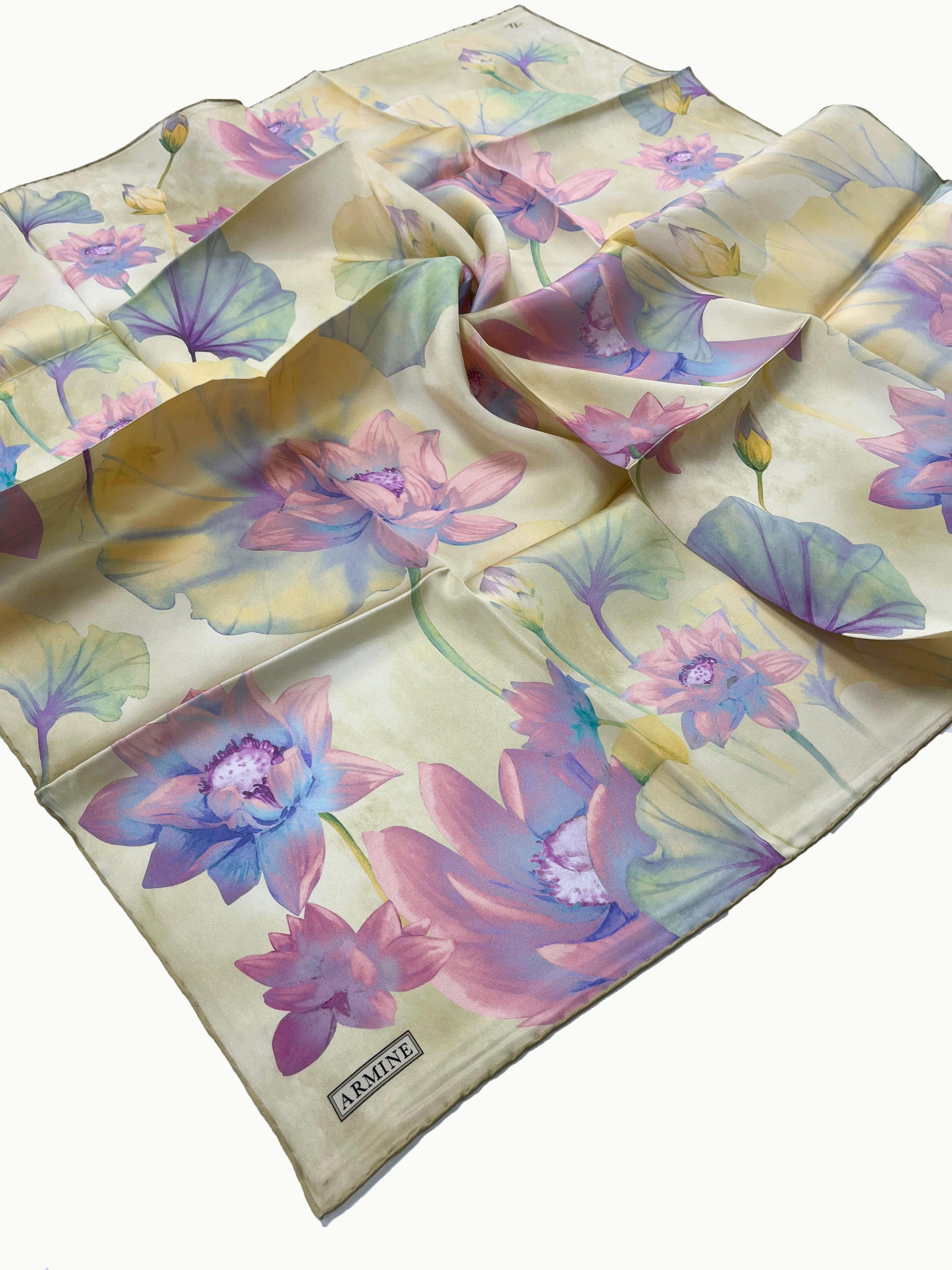 Armine İpek Eşarp 2026 İlkbahar-Yaz - 9505D-05 - Nilüfer Modeli - Sura