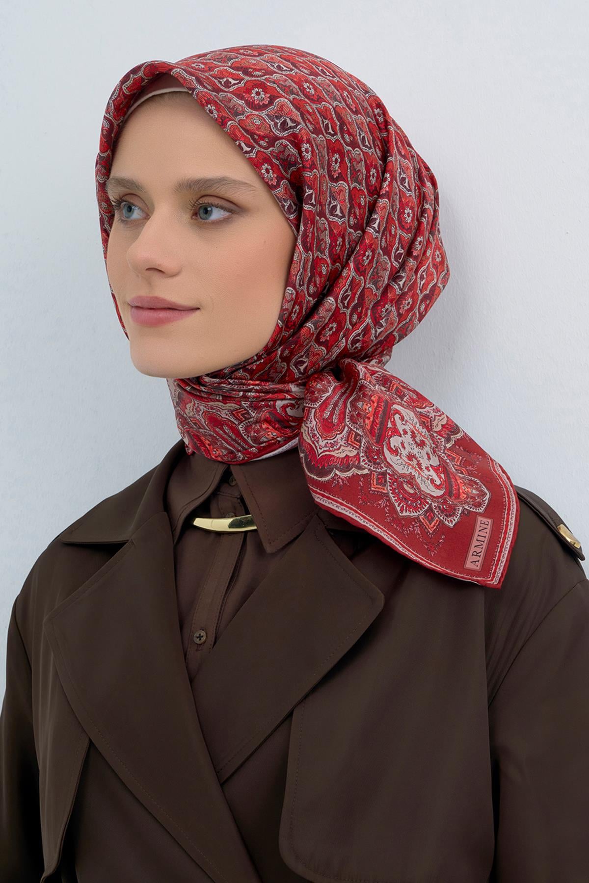 Armine İpek Eşarp 2026 İlkbahar-Yaz - 9518D-02 - Tivil