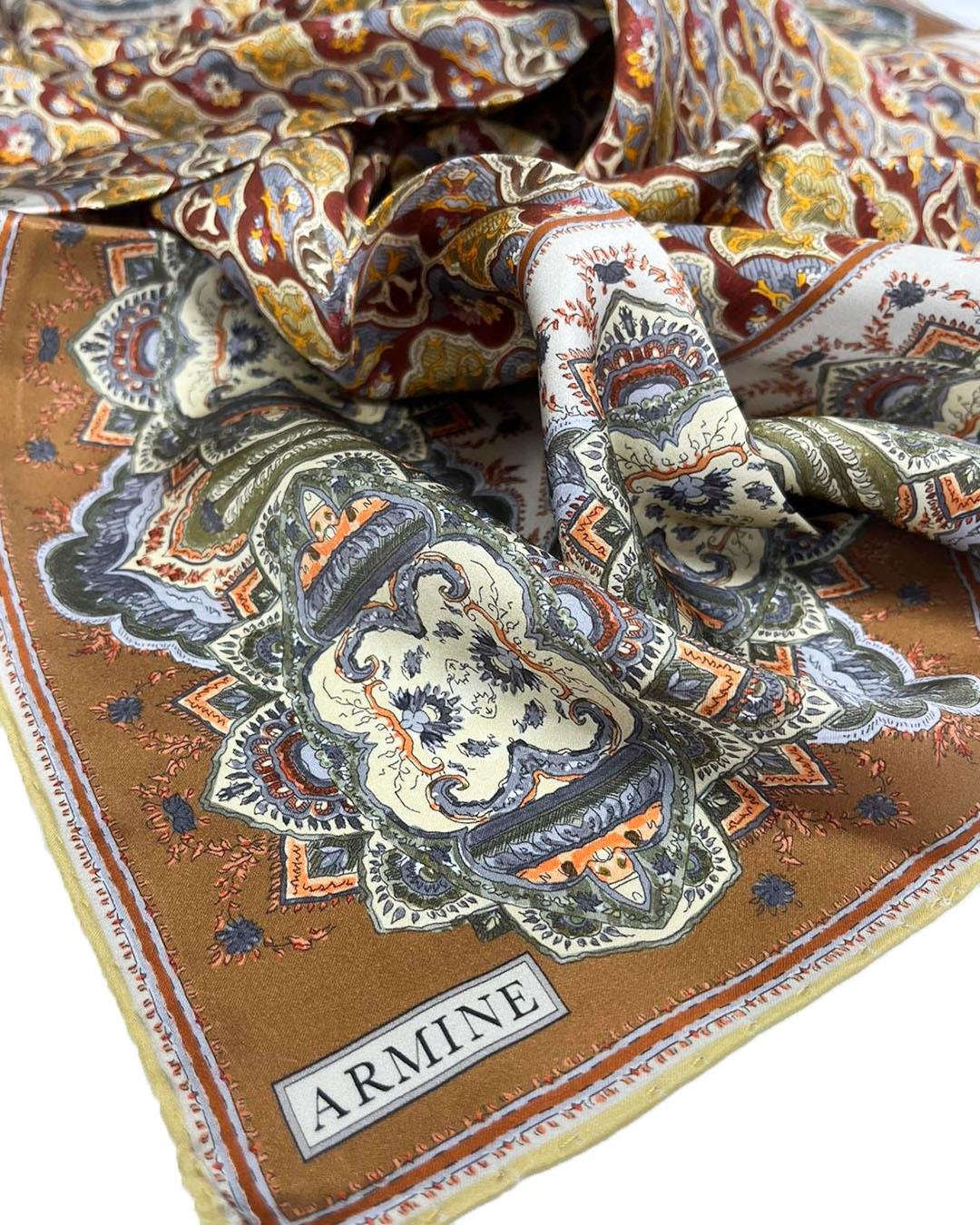 Armine İpek Eşarp 2026 İlkbahar-Yaz - 9518D-52 - Sultan Modeli - Sura