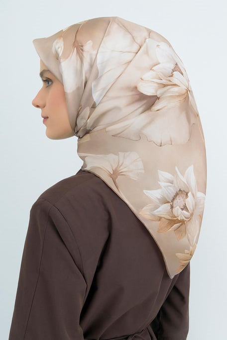 Armine İpek Eşarp 2026 İlkbahar-Yaz - 9505D-85 - Nilüfer Modeli - Sura