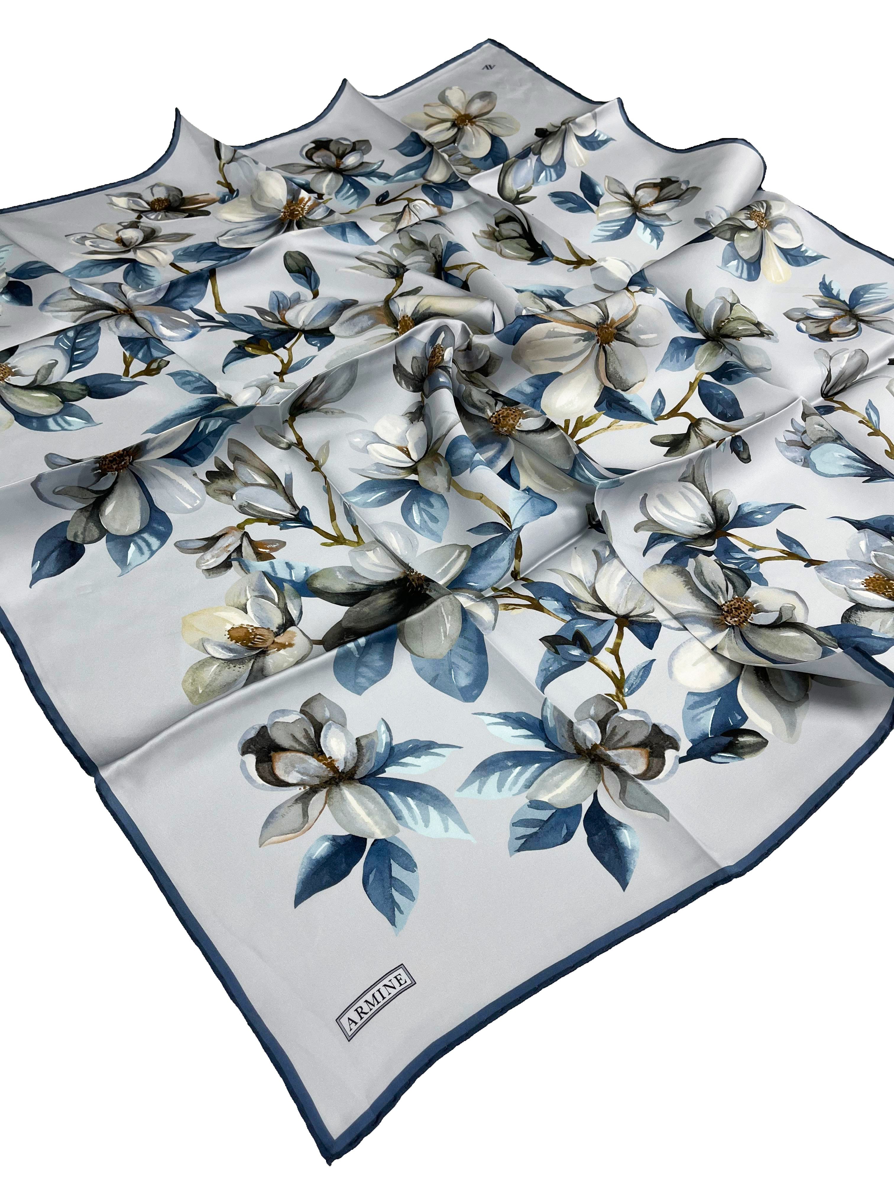 Armine Silk Scarf 2026 Spring-Summer - 9524D-01 - Satin