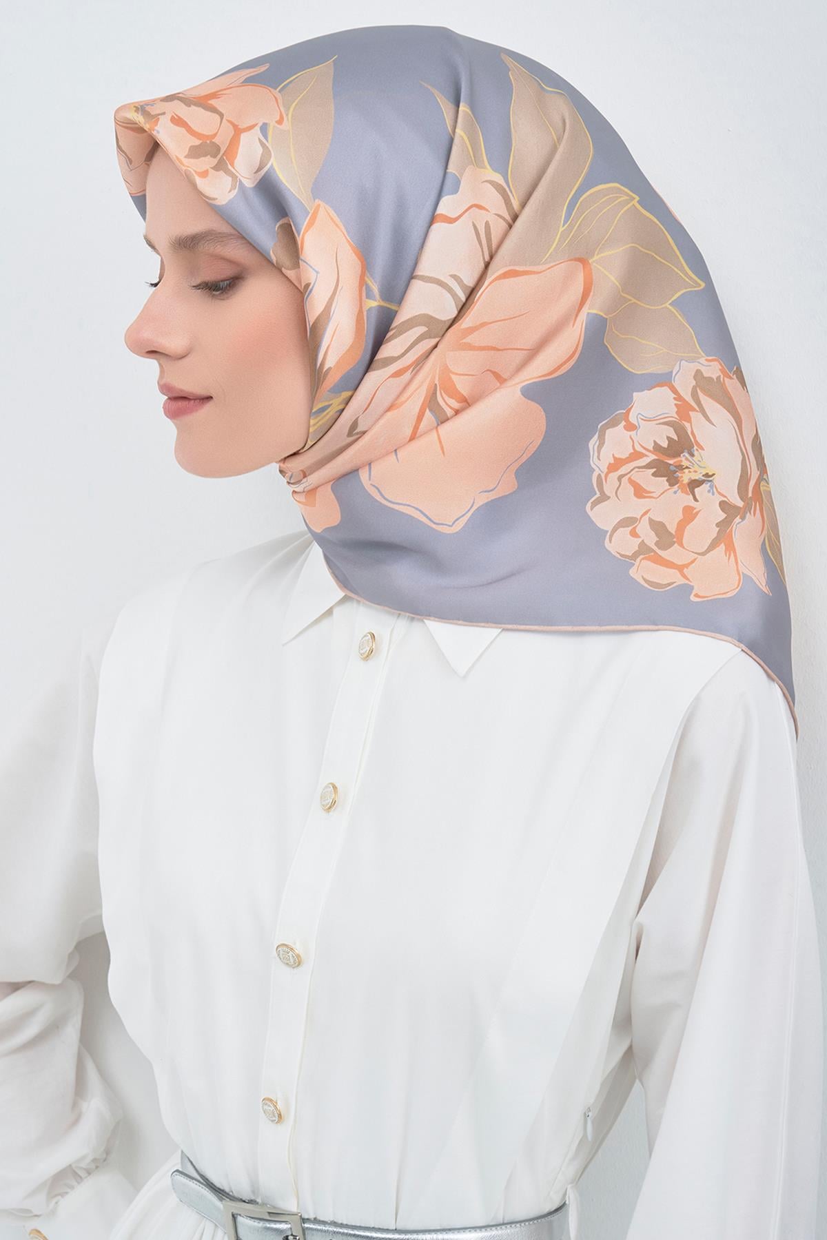 Armine İpek Eşarp 2026 İlkbahar-Yaz - 9509D-81 - Tivil