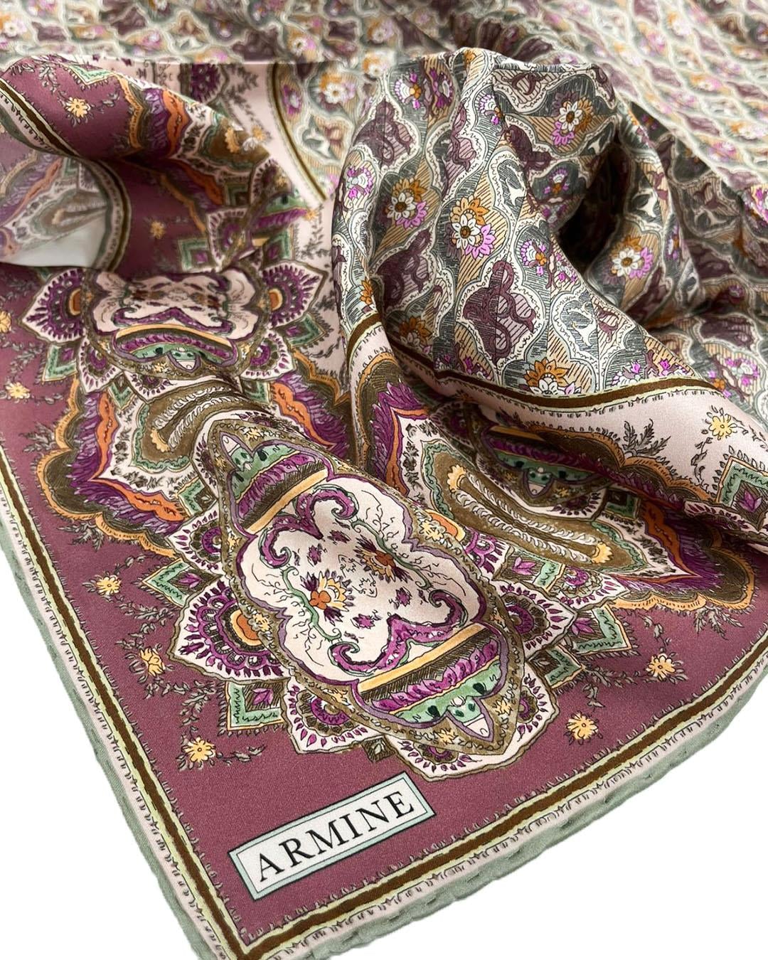 Armine İpek Eşarp 2026 İlkbahar-Yaz - 9518D-32 - Sultan Modeli - Tivil