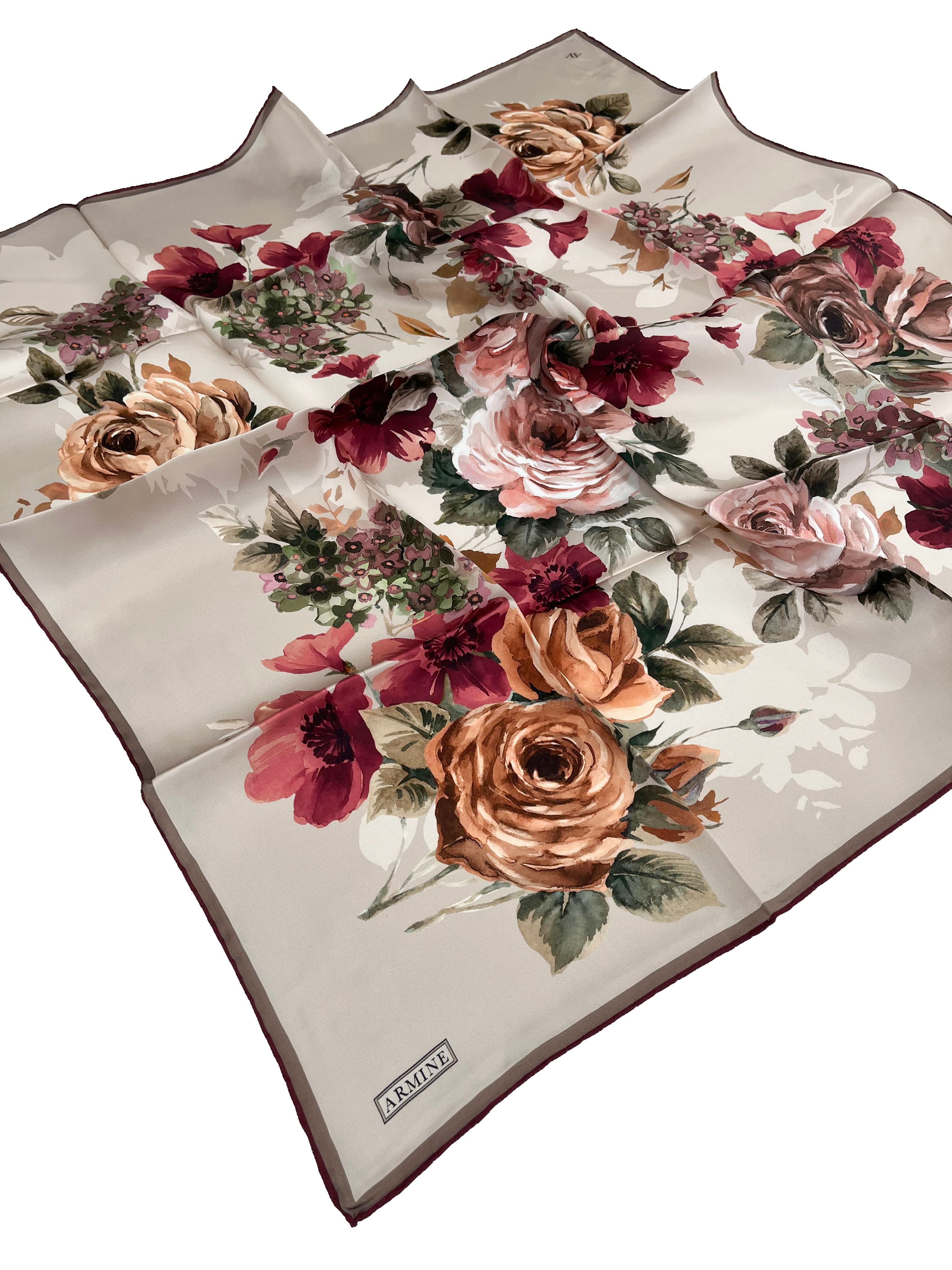 Armine Silk Scarf 2026 Spring-Summer - 9520D-06 - Twill