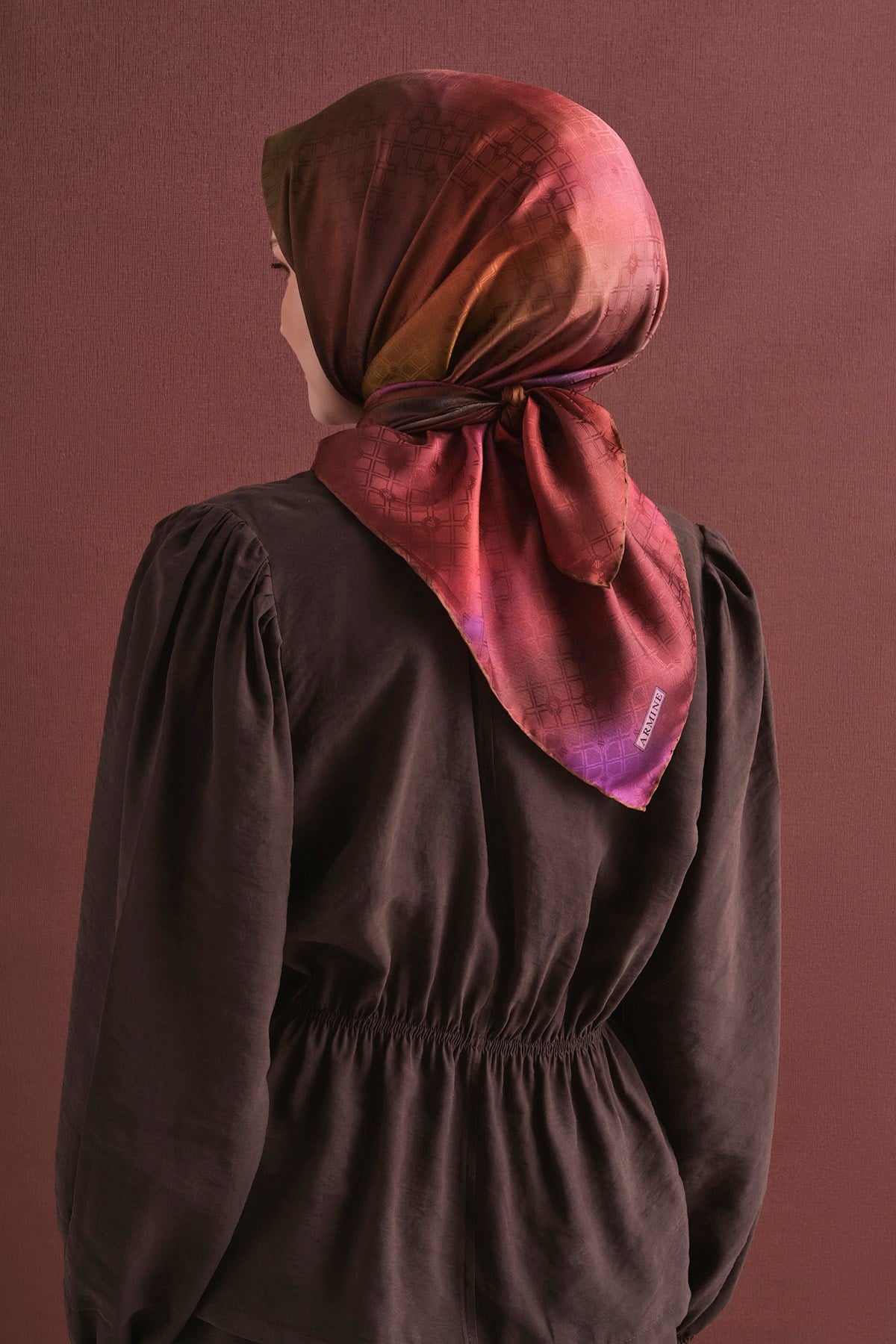 Armine İpek Eşarp 2026/2027 Sonbahar Kış - 9647DJ-05 - Jakarlı