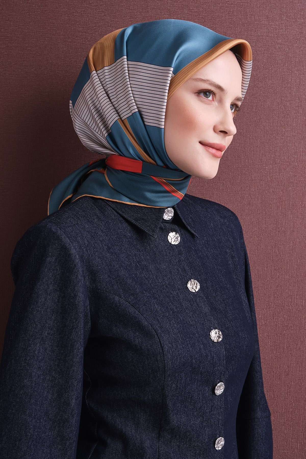 Armine İpek Eşarp 2026/2027 Sonbahar Kış - 9610DT-51 - Tivil