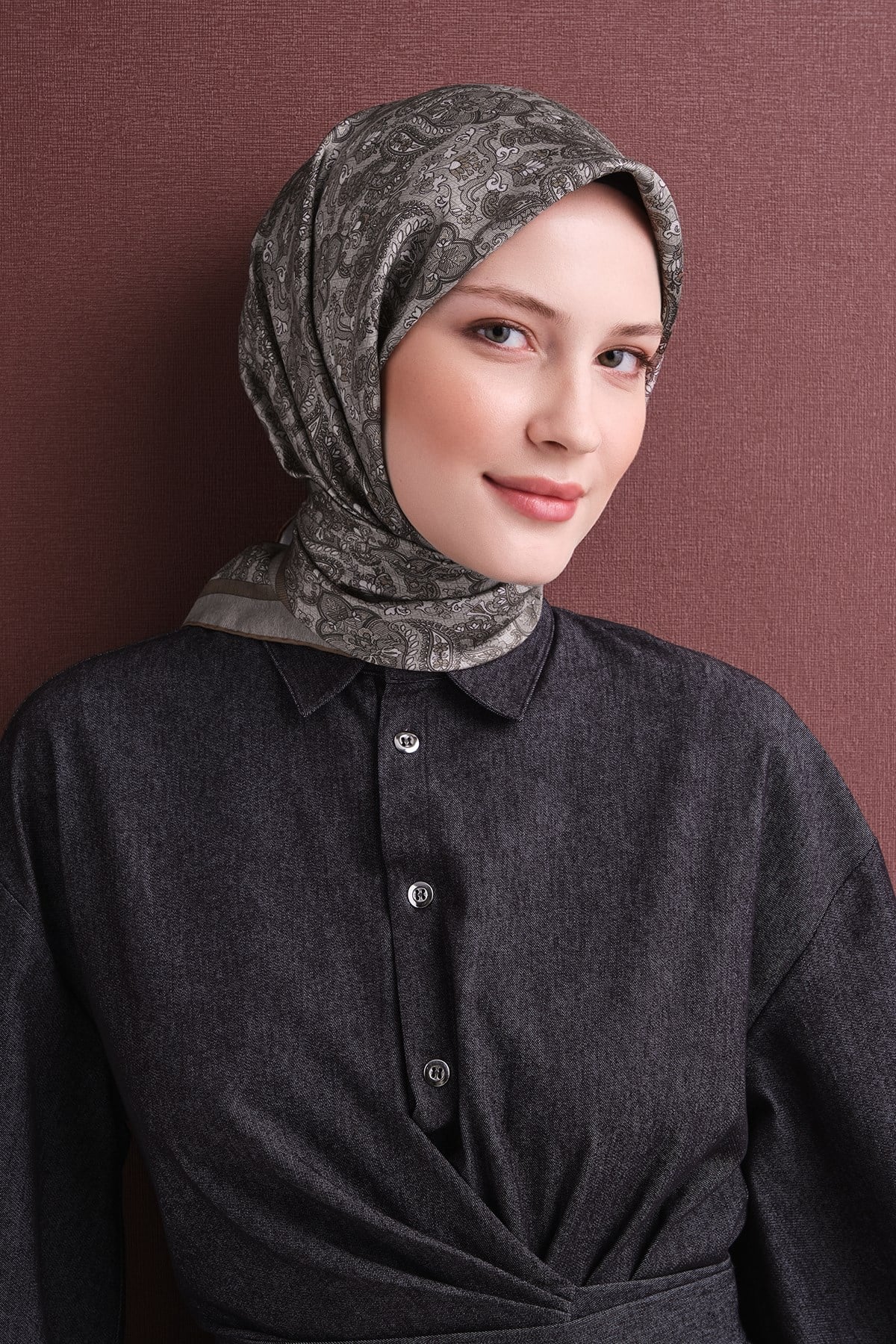 Armine İpek Eşarp 2026/2027 Sonbahar Kış - 9609DT-08 - Tivil
