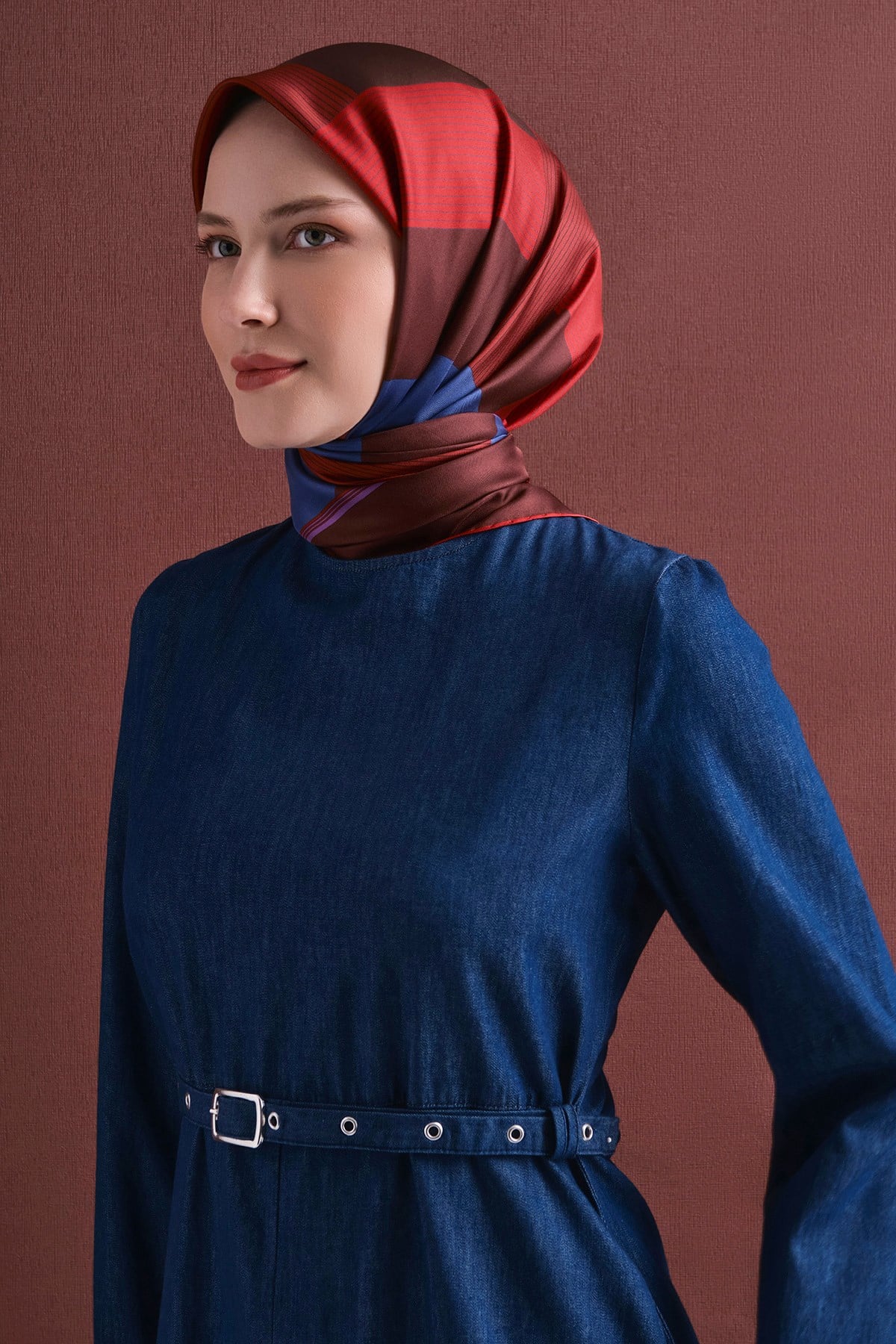 Armine İpek Eşarp 2026/2027 Sonbahar Kış - 9610DT-89 - Tivil