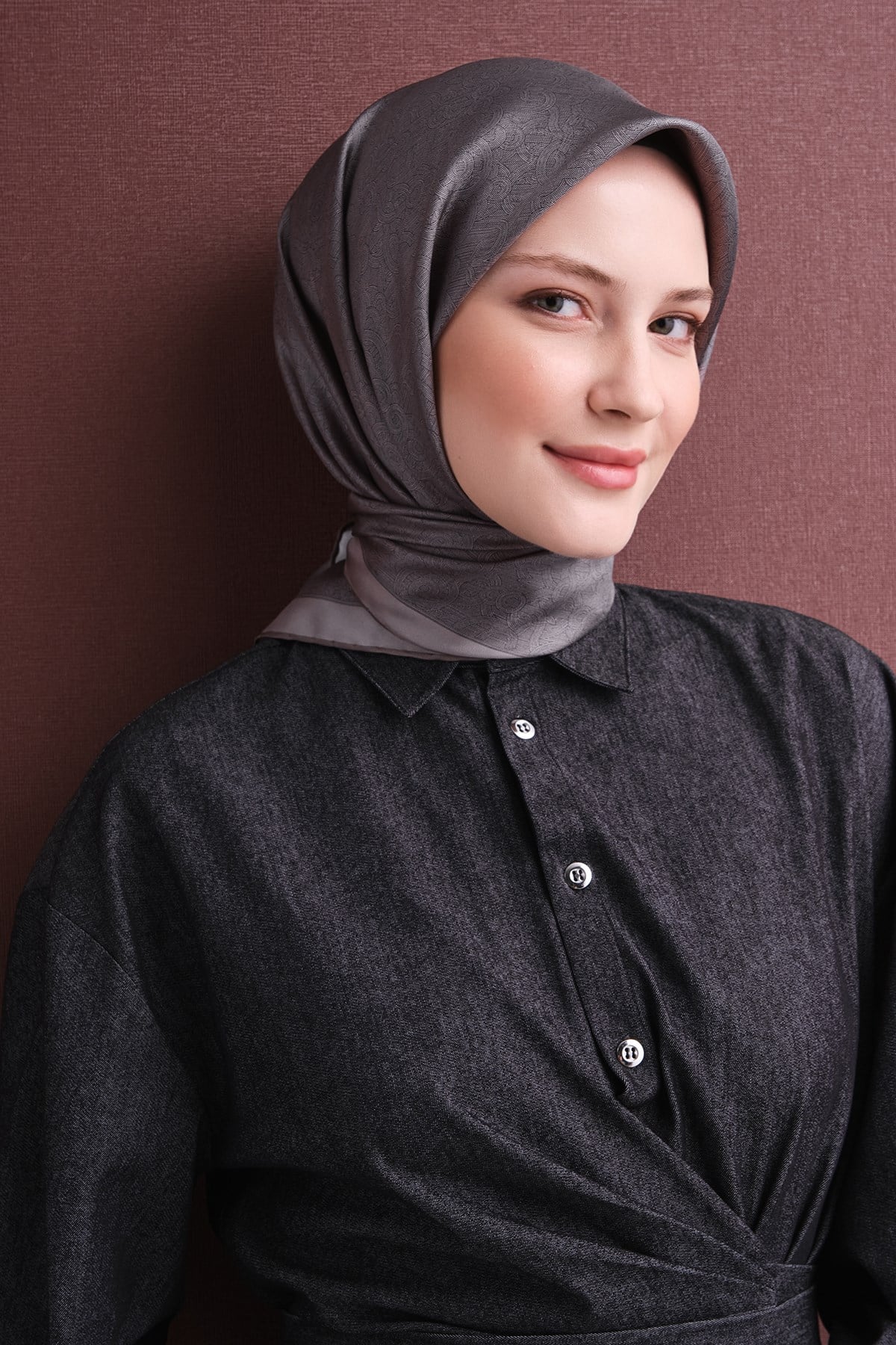Armine İpek Eşarp 2026/2027 Sonbahar Kış - 9601DT-56 - Tivil