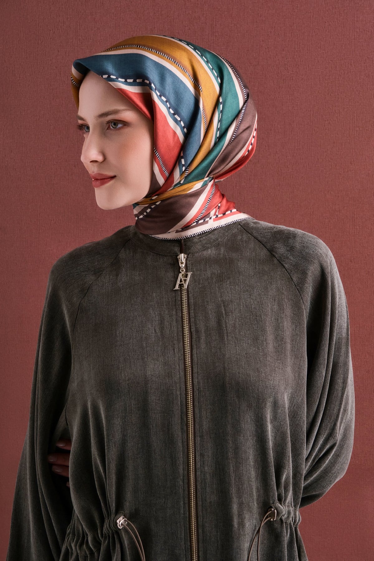 Armine İpek Eşarp 2026/2027 Sonbahar Kış - 9621DT-82 - Tivil
