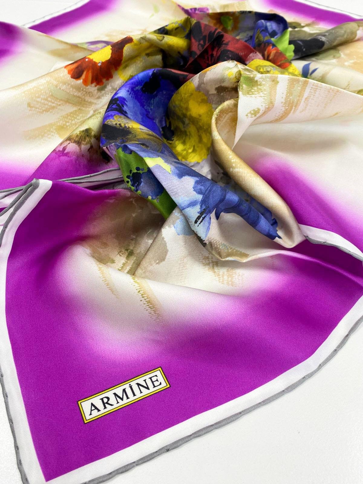 Armine Silk Scarf - 8949D-38 - Twill