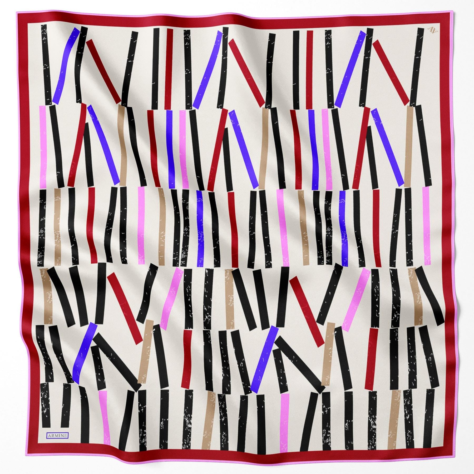 Armine Silk Scarf - 9101D-08 - Twill
