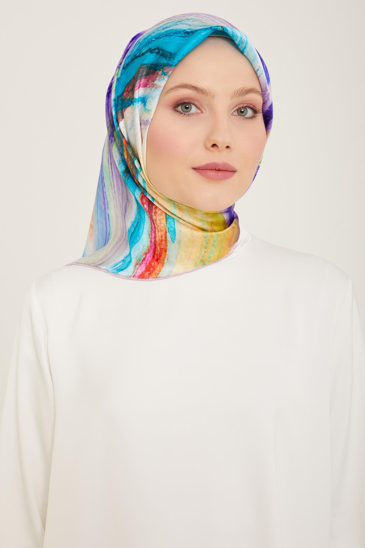 Armine İpek Eşarp - 9102D-82 - Tivil