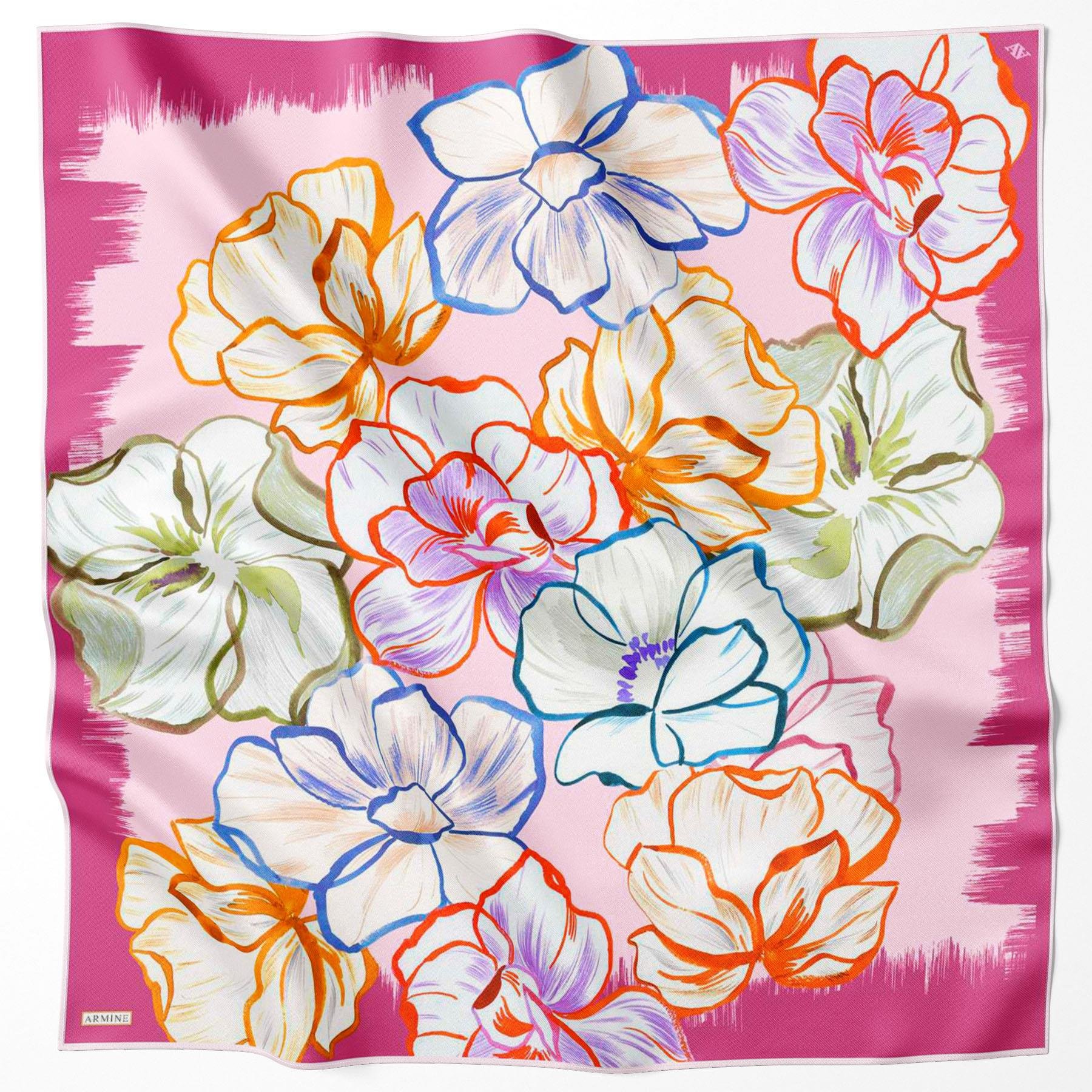 Armine Silk Scarf - 9110D-33 - Satin