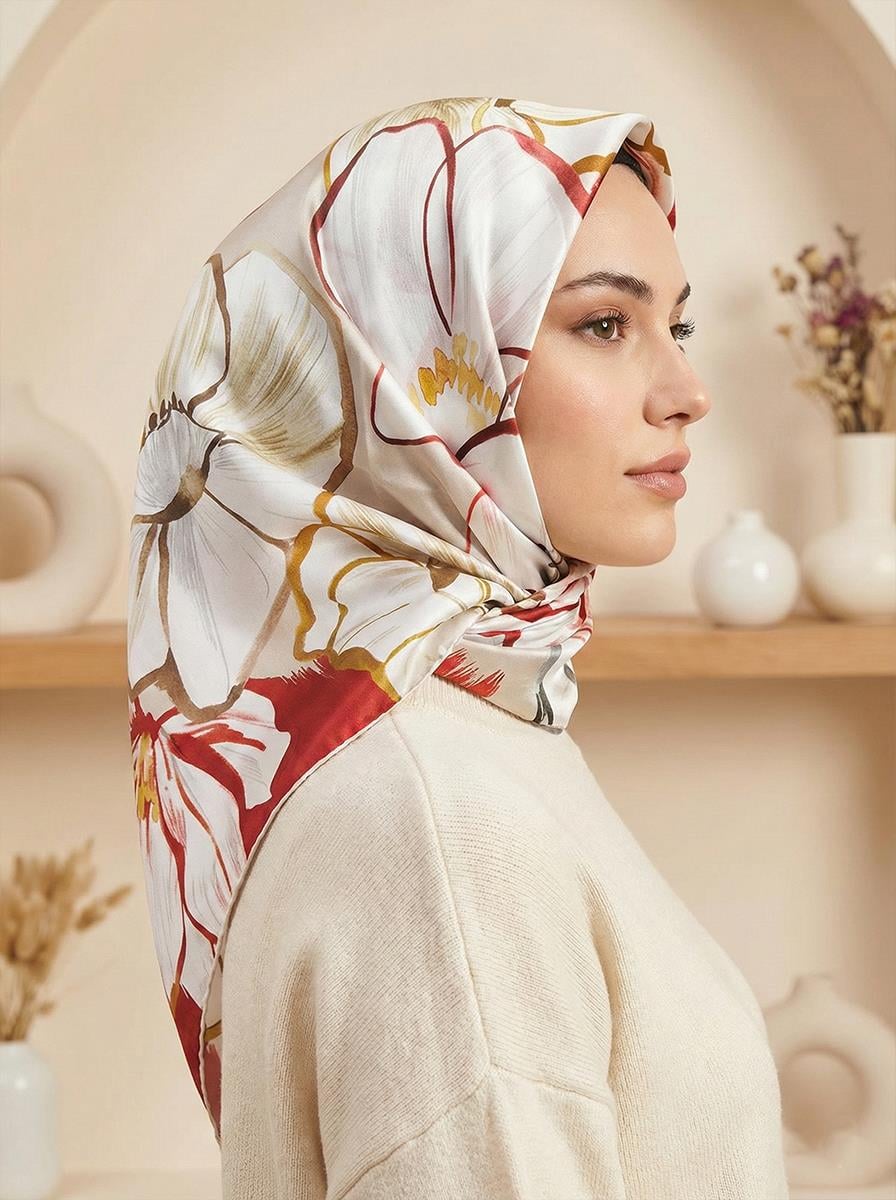 Armine İpek Eşarp - 9110D-82 - Tivil