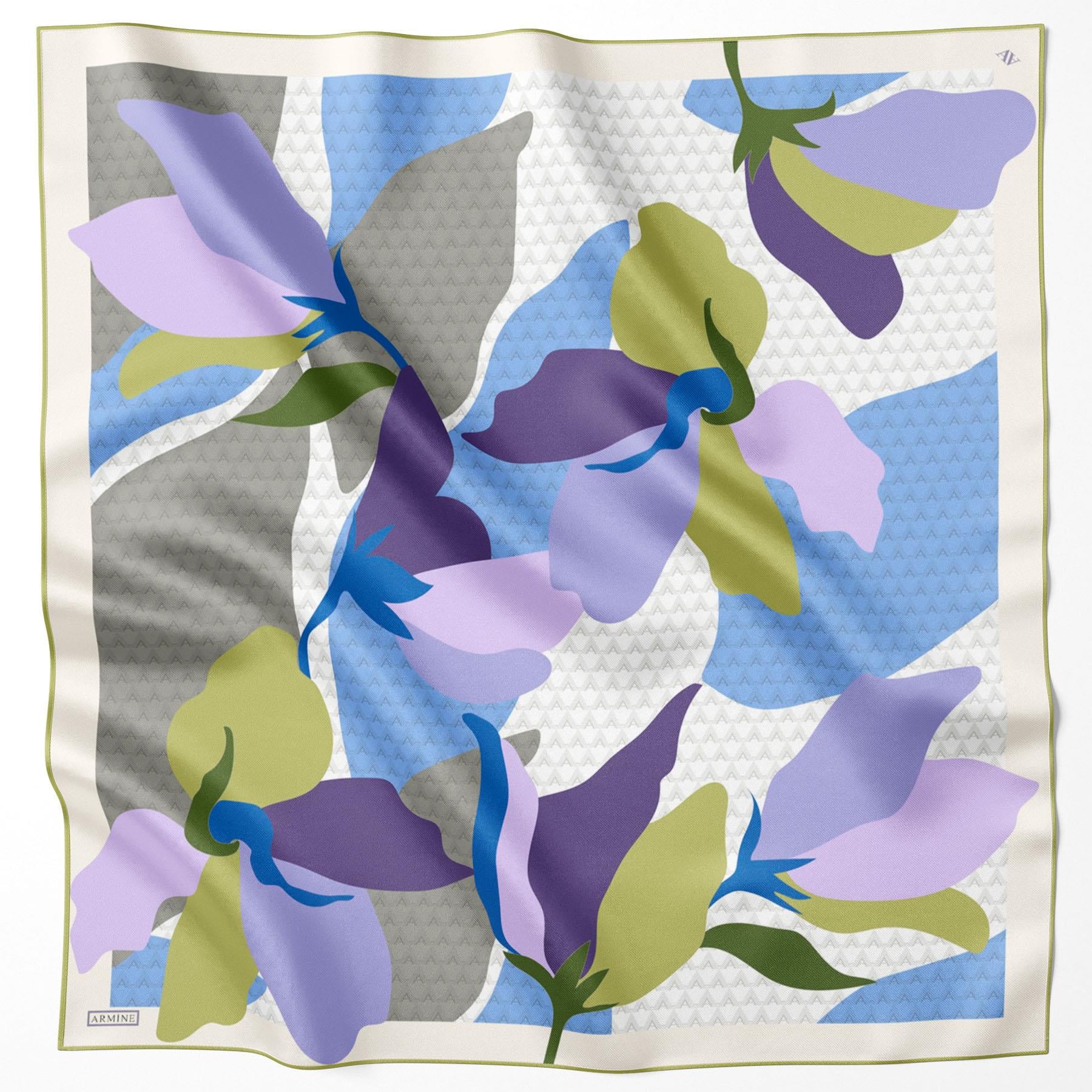 Armine Silk Scarf - 9119D-03 - Twill