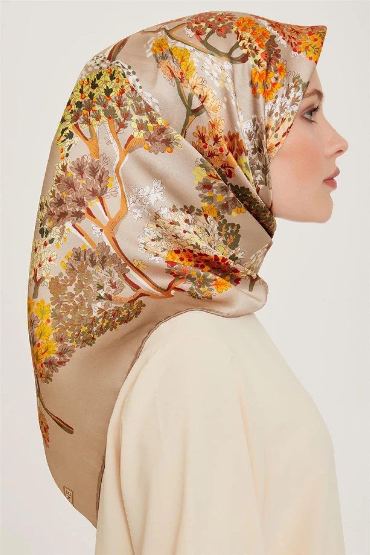 Armine İpek Eşarp - 9209D-34 - Tivil