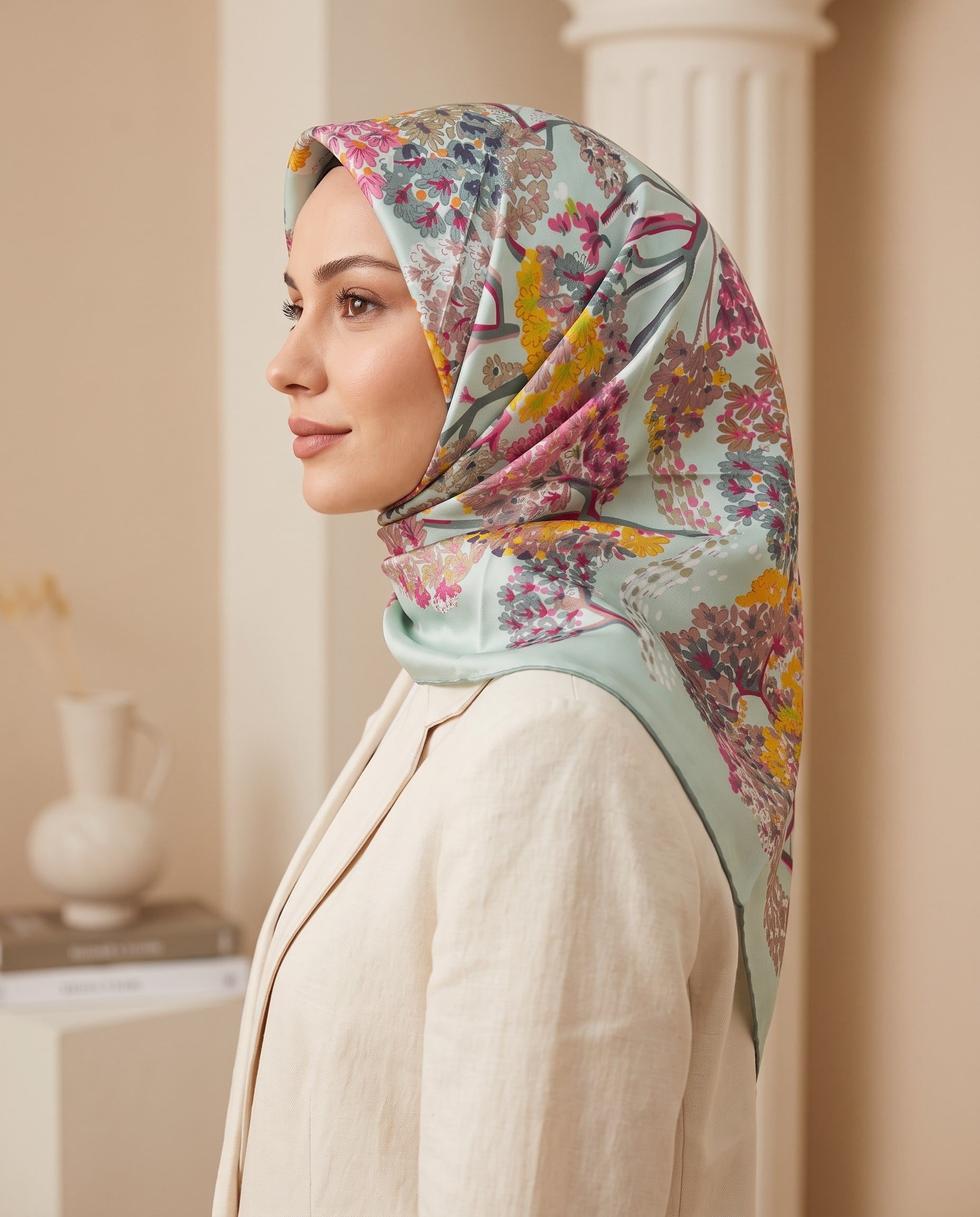 Armine İpek Eşarp - 9209D-56 - Tivil