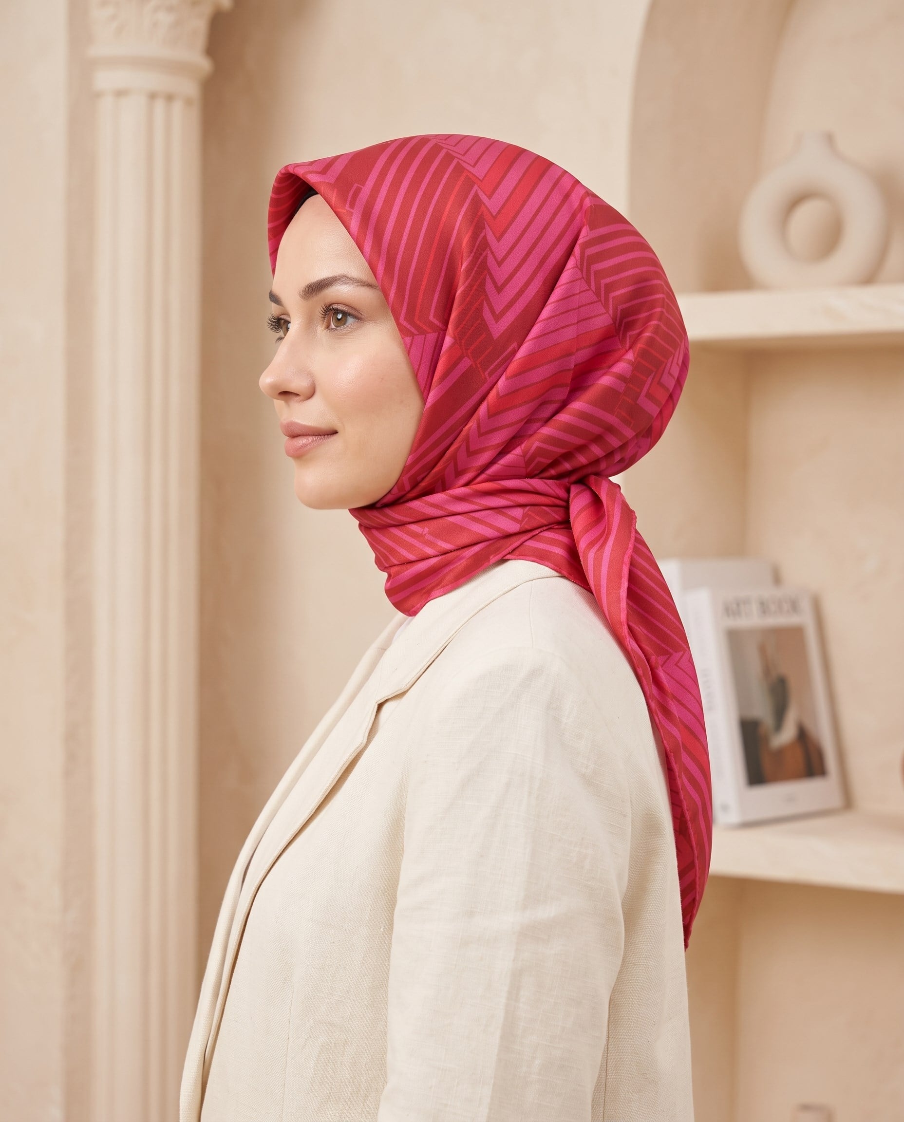 Armine İpek Eşarp - 9218D-08 - Tivil