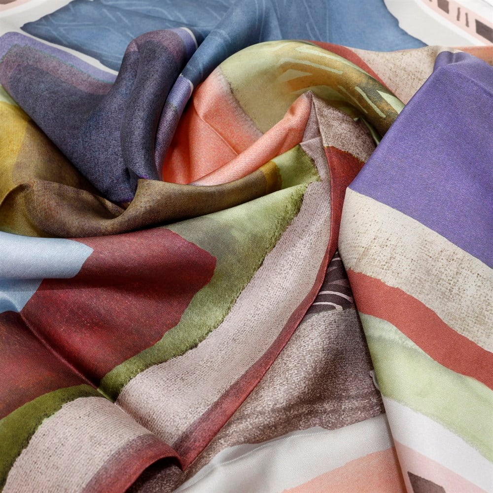 Armine İpek Eşarp - Nostalji Serisi - 7880D-81 - Tivil